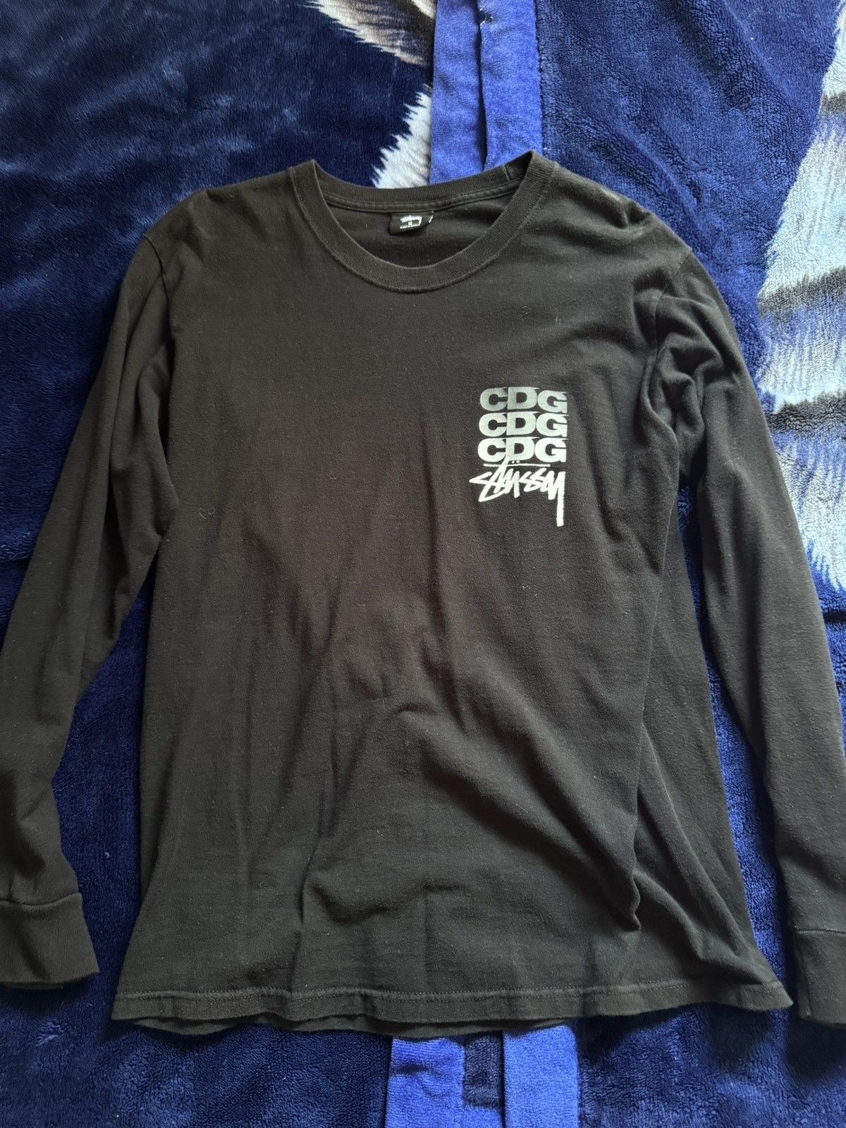 Comme des Garcons × Stussy Stussy CDG Long Sleeve Tee Size US M / EU 48-50 / 2 - 1 Thumbnail