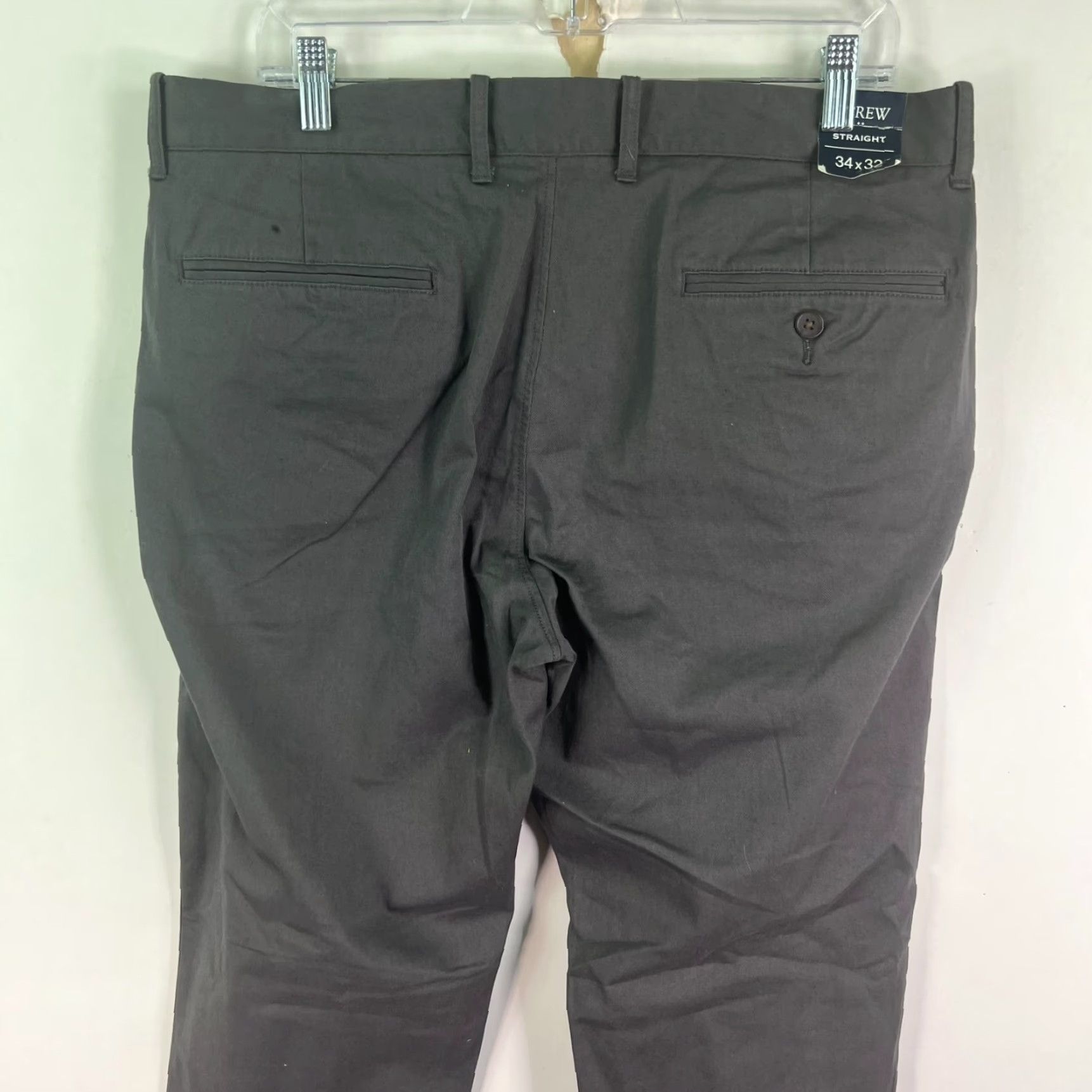J.Crew VINTAGE J.CREW Men’s Pants Straight Fit Casual Business Travel 34 Gray Spandex Cotton Size US 34 / EU 50 - 7 Thumbnail