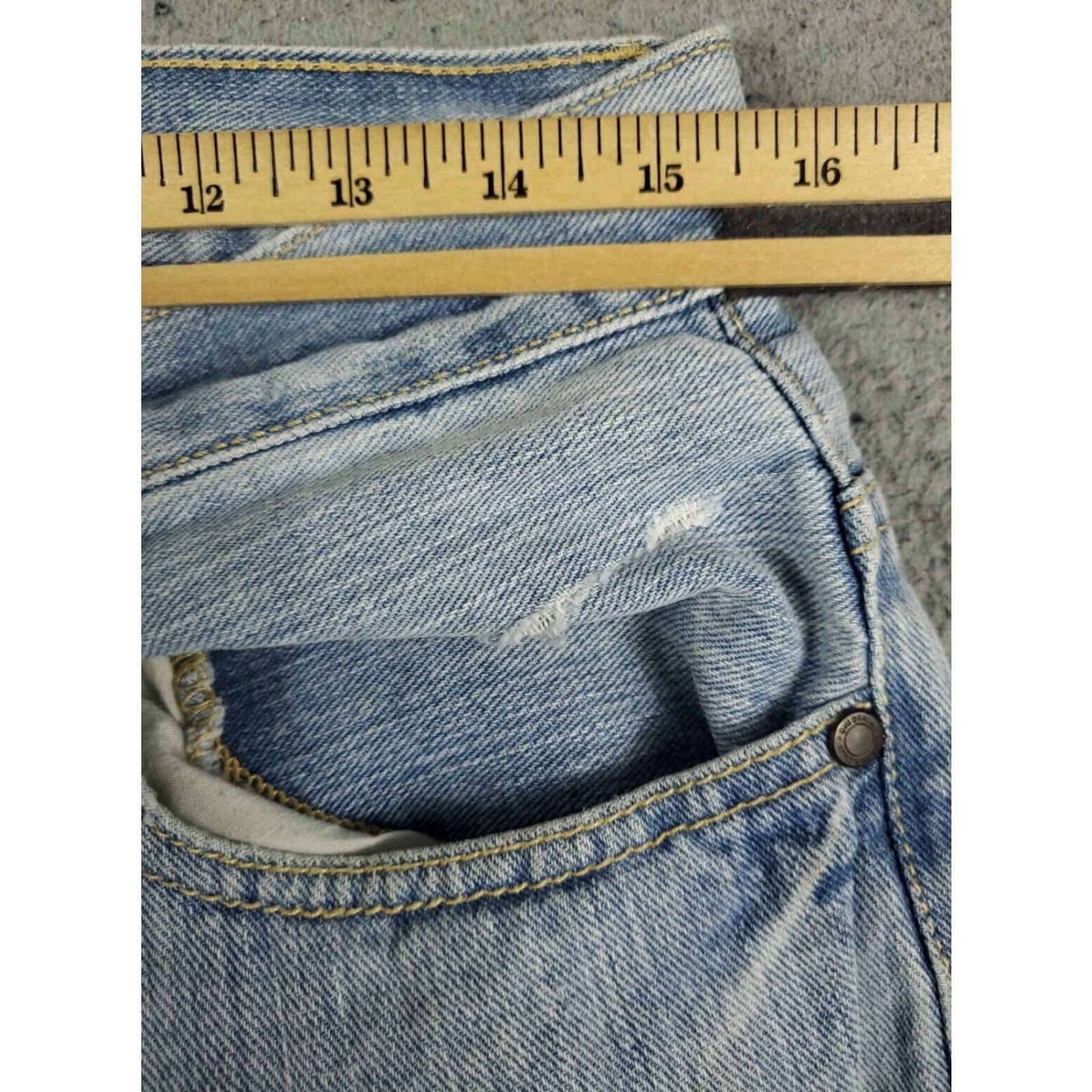 Denime Drunknmunky Jeans Mens 32x30 Blue Relaxed Fit Denim Pants Size US 32 / EU 48 - 4 Thumbnail