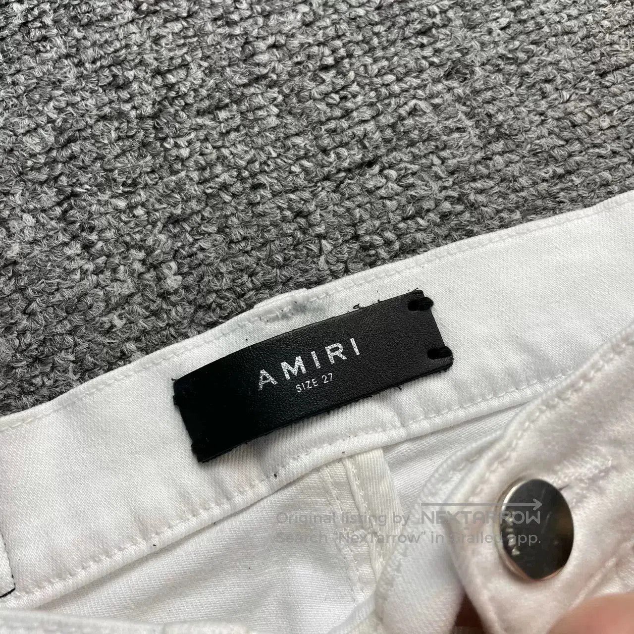 Amiri AMIRI White Zipper Jeans. Size 26" / US 2 / IT 38 - 5 Thumbnail