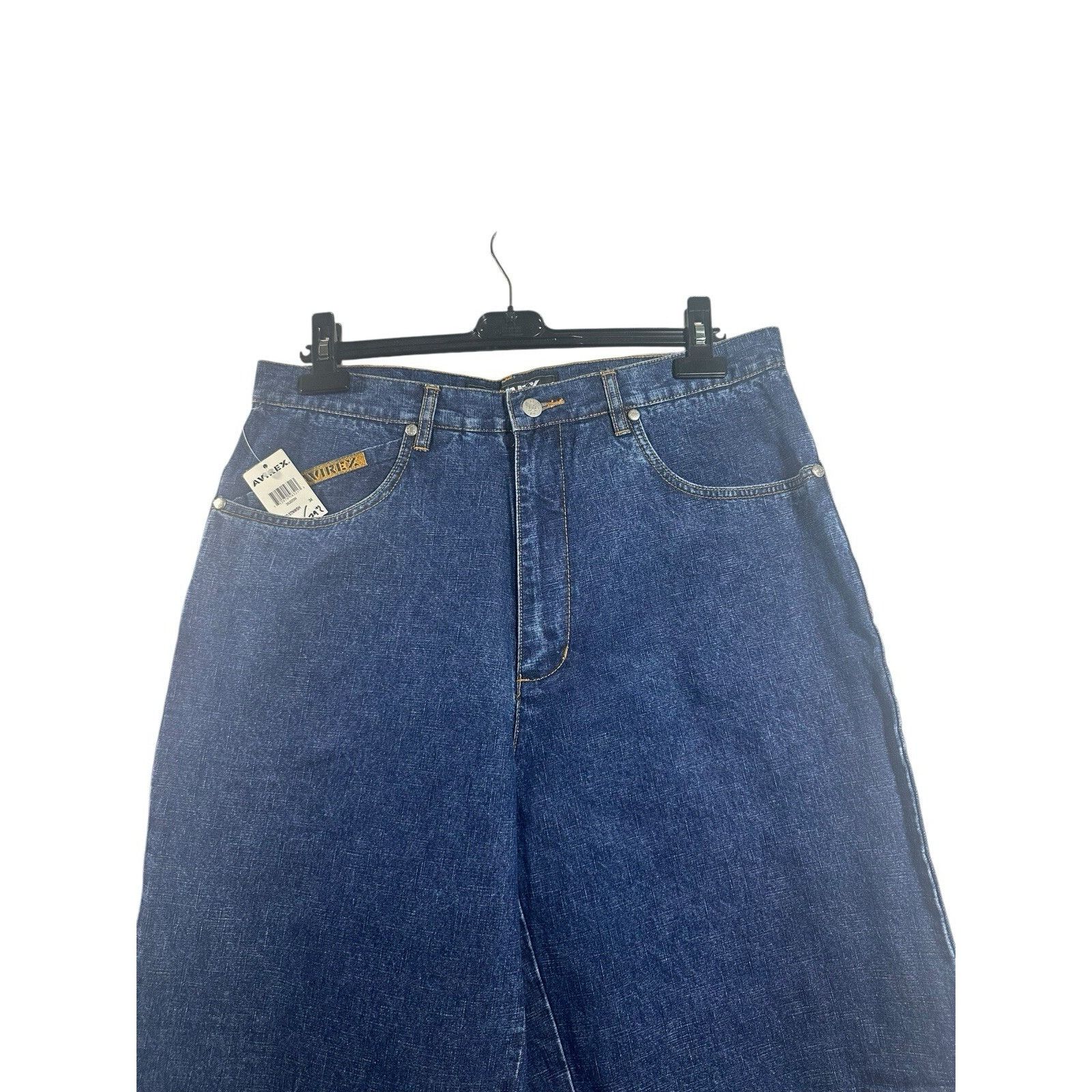 Avirex Vintage Avirex Baggy Denim Jeans Pelle Pelle Wide Leg Y2K Hi Size US 34 / EU 50 - 2 Thumbnail