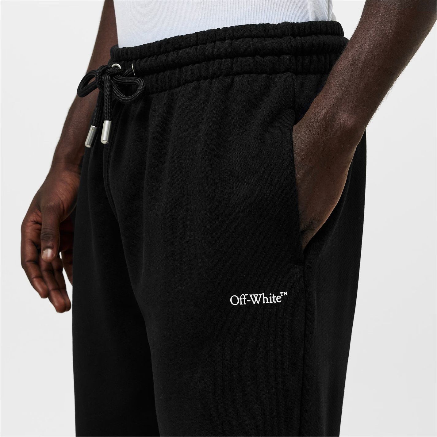 Off-White o1g2r1mq0226 Arrow Fleece Closed Sweatpants & Joggers Black Size US 36 / EU 52 - 5 Thumbnail
