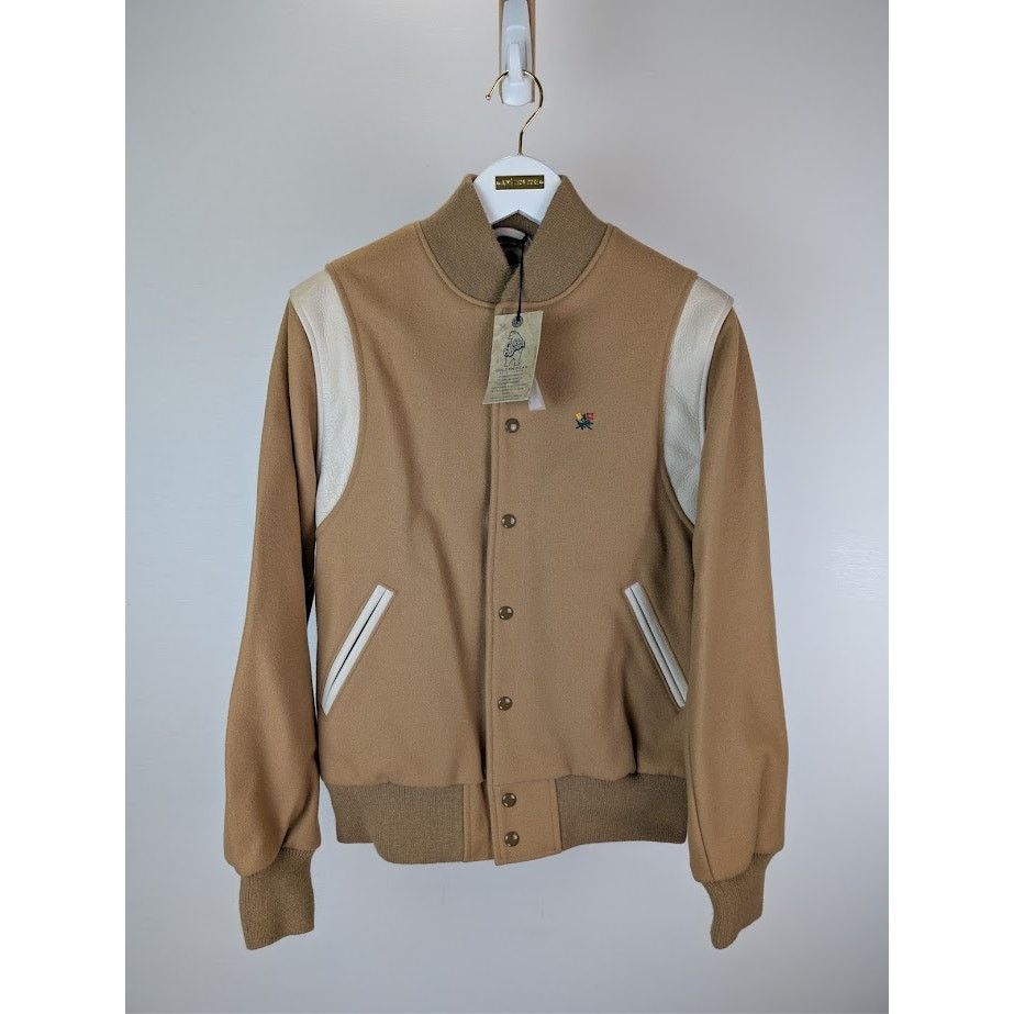 Aime Leon Dore o1rshd1 Crest Varsity Jacket in Camel Stone / Naked Size US L / EU 52-54 / 3 - 2 Thumbnail