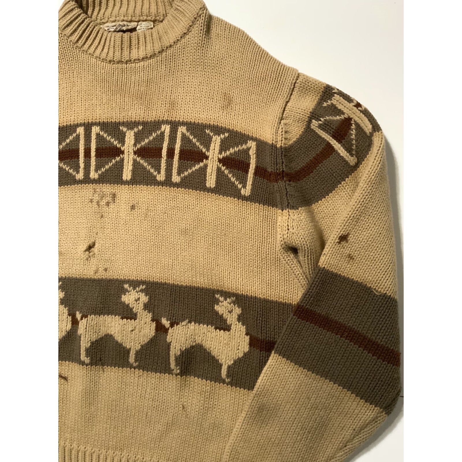 Thrasher VINTAGE 70s 80s Landmark Snowflake Reindeer Thrashed Crewneck Sweater XL Size US XL / EU 56 / 4 - 5 Thumbnail