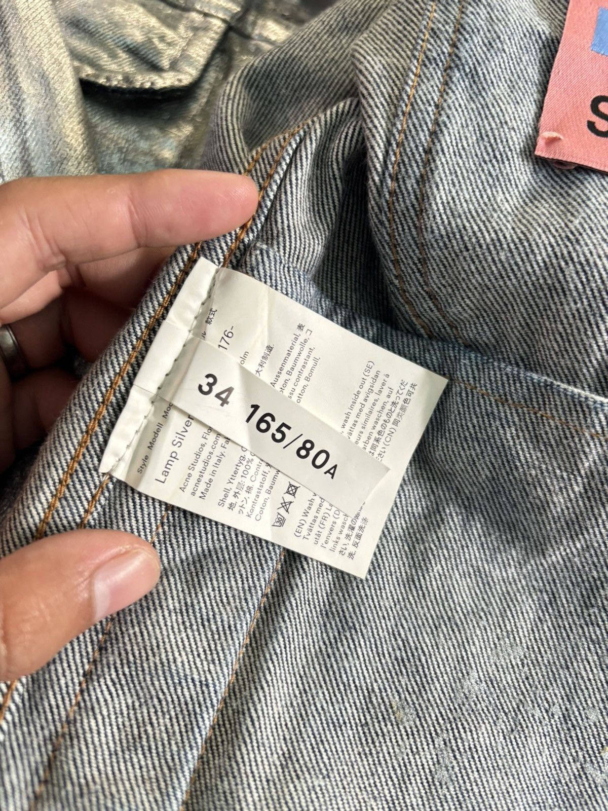 Acne Studios Acnes studios denim silver metallic jacket Size US M / EU 48-50 / 2 - 5 Thumbnail