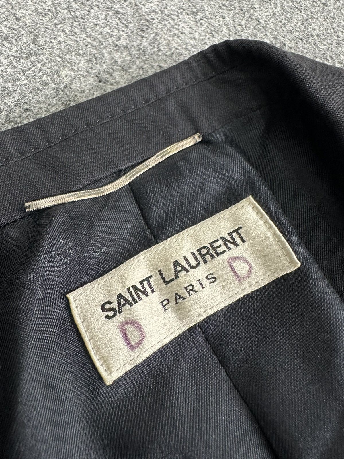 Saint Laurent Paris Saint Laurent - Hedi Slimane 2012 - Wool Three Button Blazer Size 48S - 11 Thumbnail