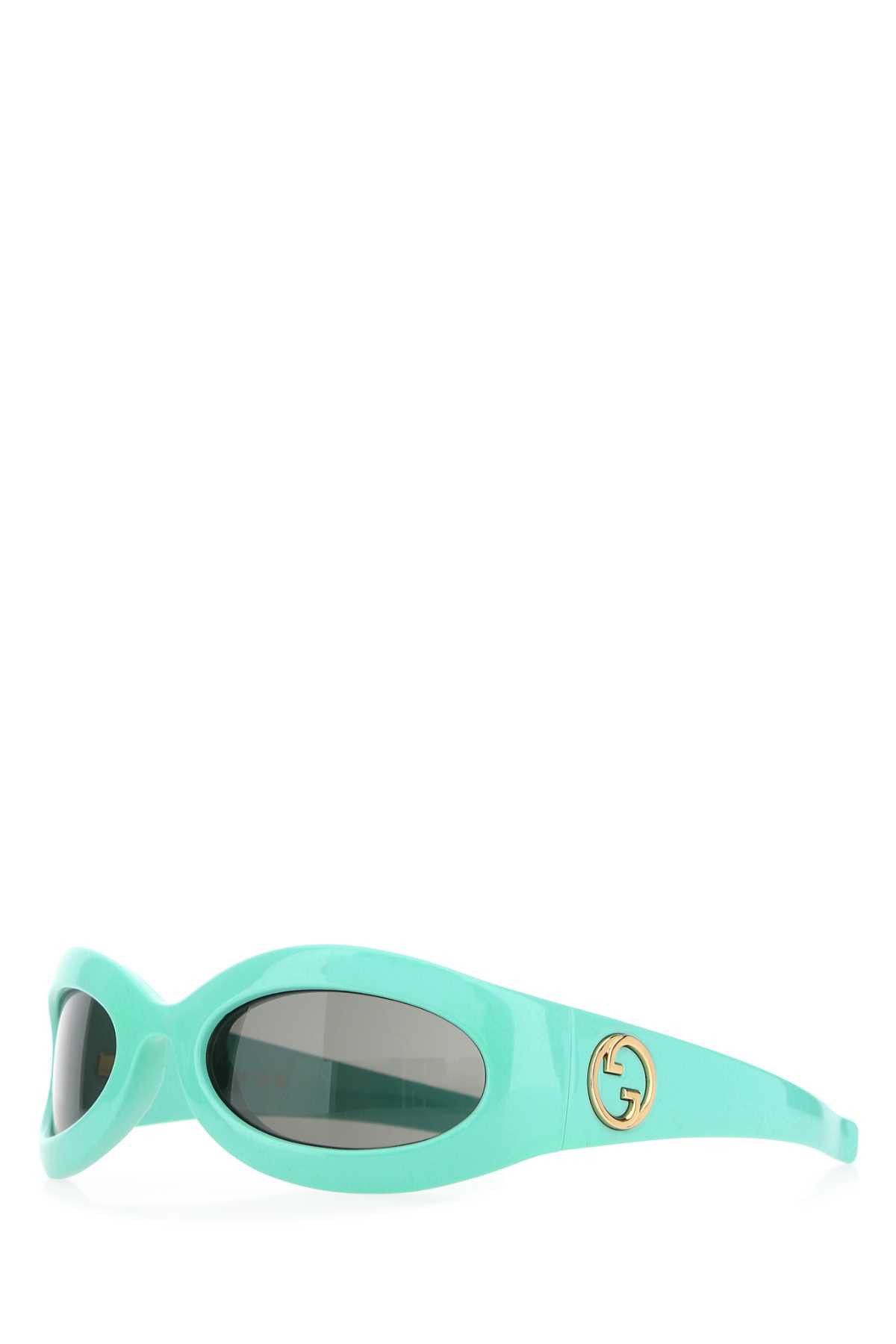 Gucci Turquoise Acetate Sunglasses Size ONE SIZE - 1 Thumbnail