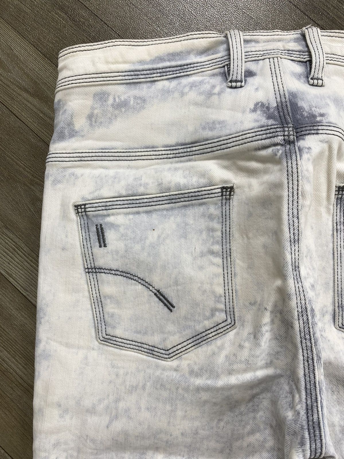 Neil Barrett Vintage Neil Barret Mud Max Punk Acid Wash Lgb Luxury Jeans Size US 30 / EU 46 - 11 Thumbnail
