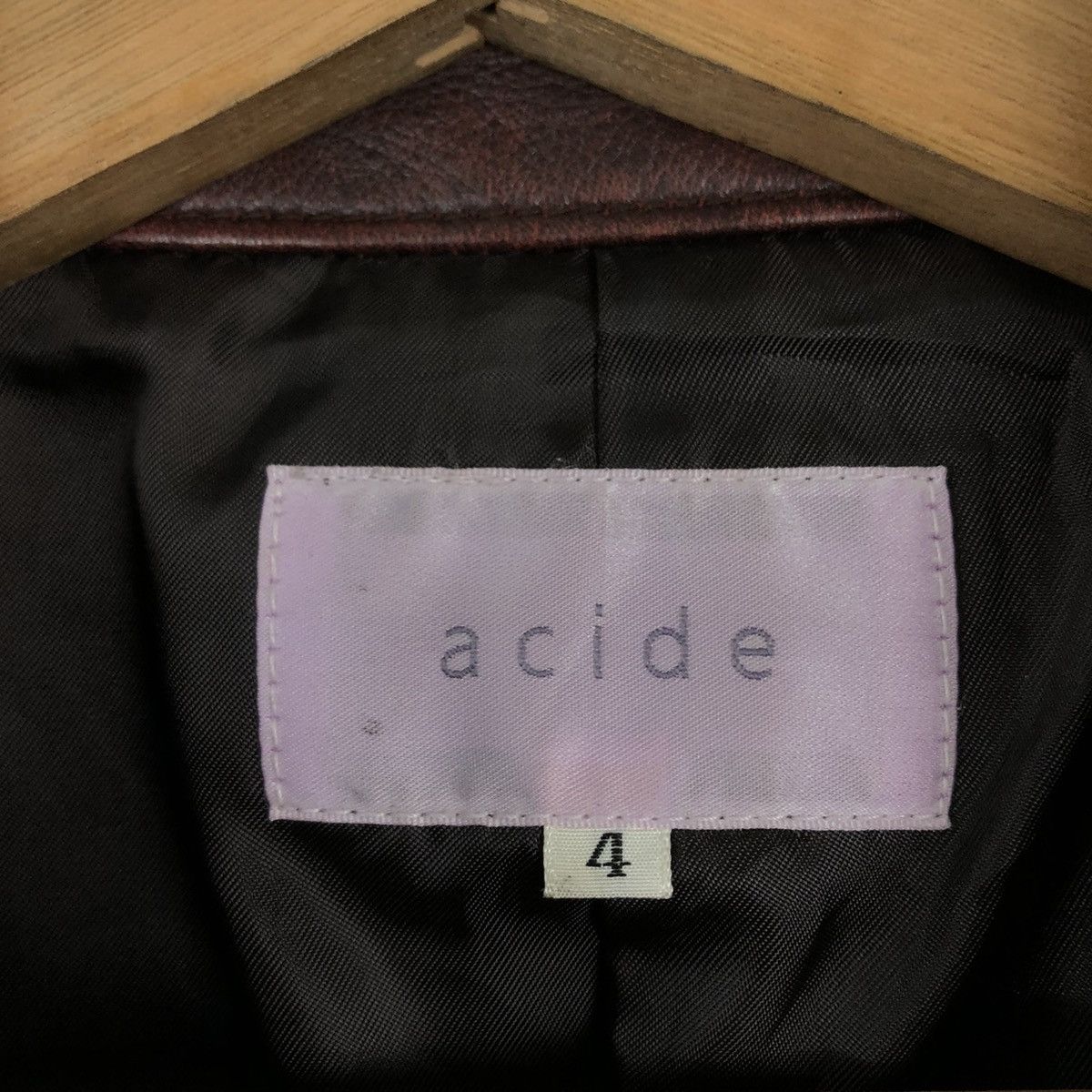 Japanese Brand VINTAGE BIKER LEATHER JACKET DOUBLE BREAST ACIDE JAPAN MADE Size US M / EU 48-50 / 2 - 12 Thumbnail