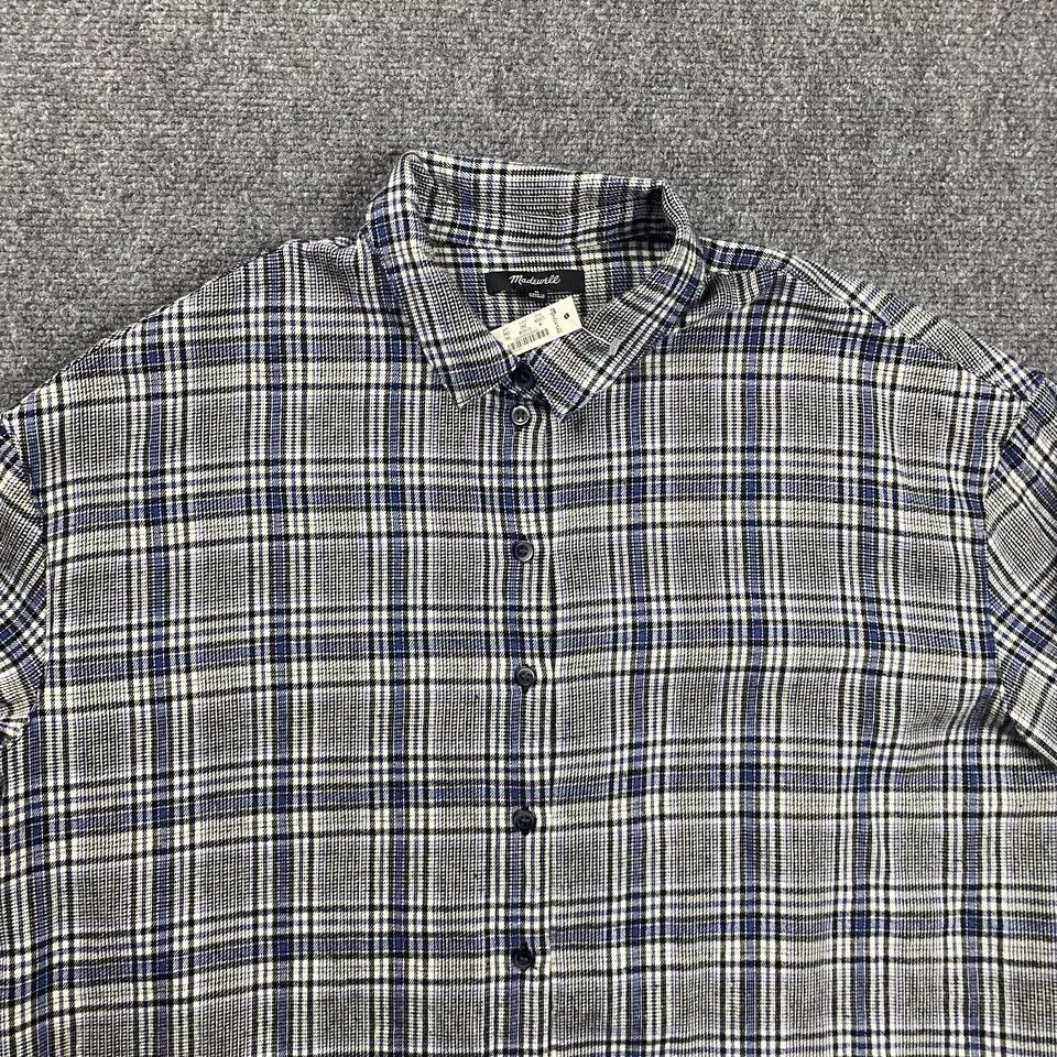 Madewell Madewell Flannel Shirt Womens Medium Prince of Wales NWT Size M / US 6-8 / IT 42-44 - 2 Thumbnail