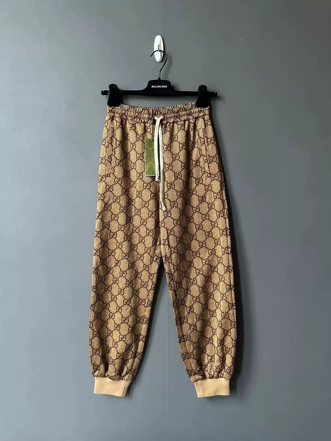 Gucci Gucci Brown All-Over Print Sweatpants Size 22" - 1 Thumbnail