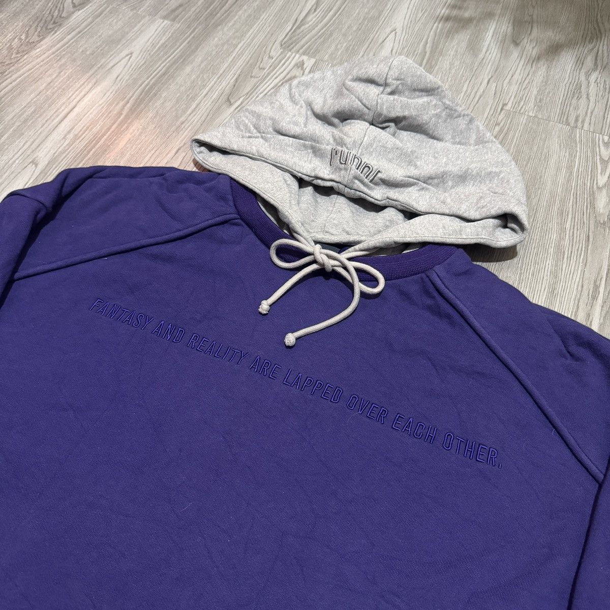 Juun.J Juun.J Sample Purple Hoodie Size US XL / EU 56 / 4 - 2 Thumbnail