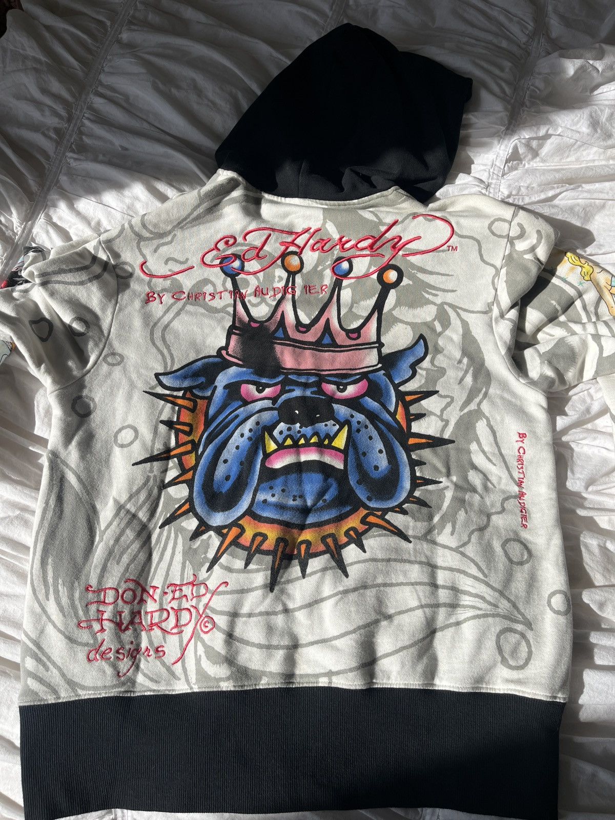 Ed Hardy Ed Hardy White Tattoo Zip Up Size US M / EU 48-50 / 2 - 7 Thumbnail