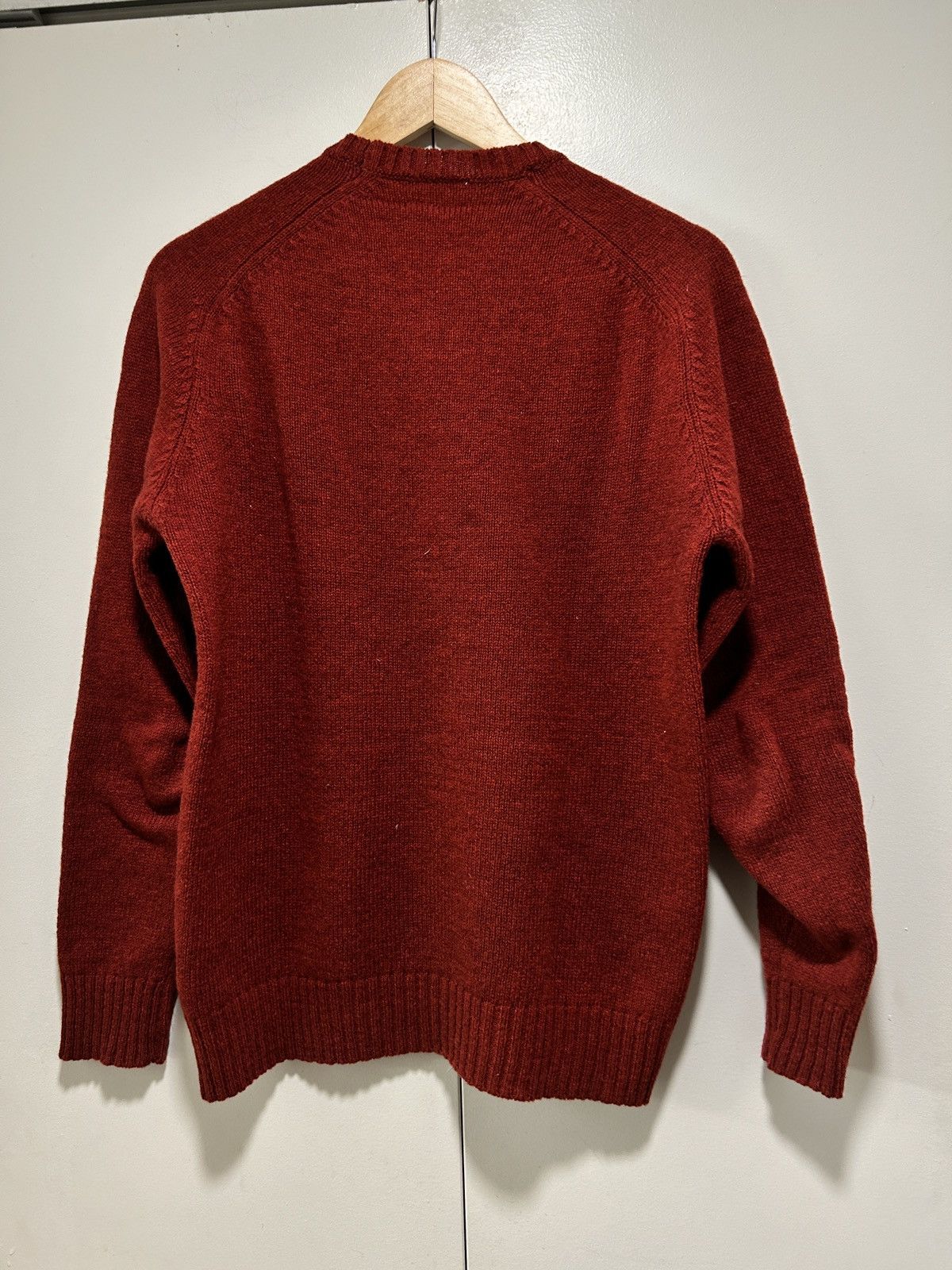 Anderson & Sheppard Anderson & Sheppard SHETLAND SWEATER IN RED Size SMALL Size US S / EU 44-46 / 1 - 3 Thumbnail