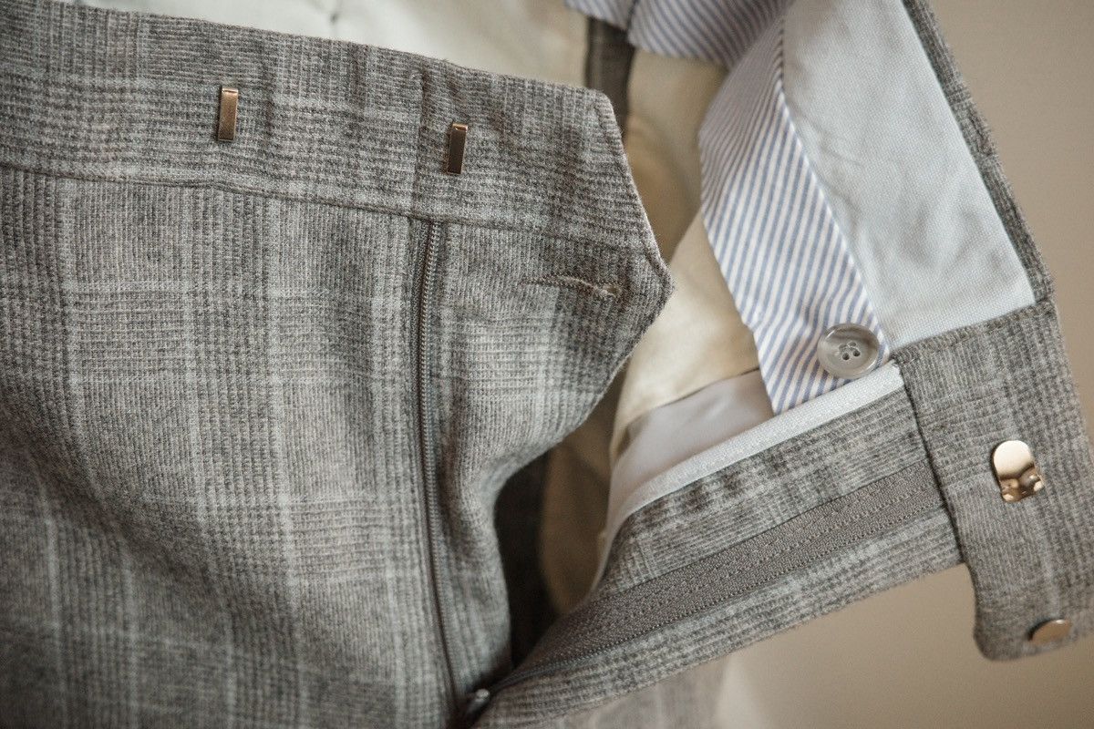 Epaulet Glen Plaid Wool Trouser Size US 32 / EU 48 - 5 Thumbnail