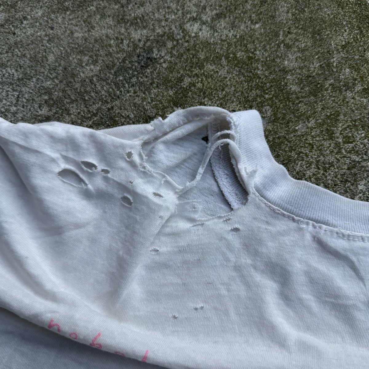 Band Tees Jane Siberry Thrashed Faded Distressed Shirt ERD Grunge Size US XXL / EU 58 / 5 - 17 Thumbnail