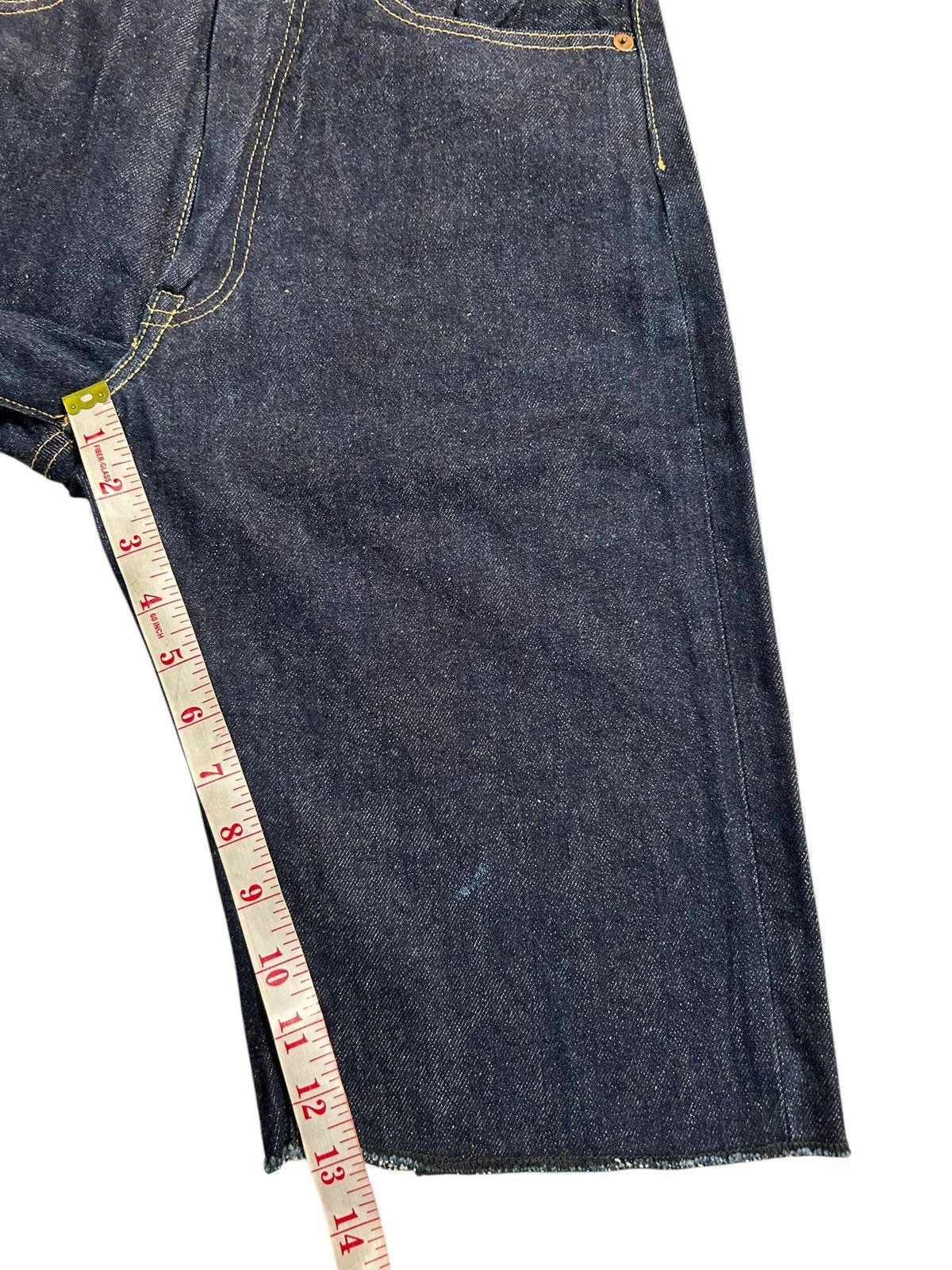 Japanese Brand × Kapital × Vintage FOB FACTORY SELVEDGE Japanese Short Denim Jeans Size US 29 - 11 Thumbnail