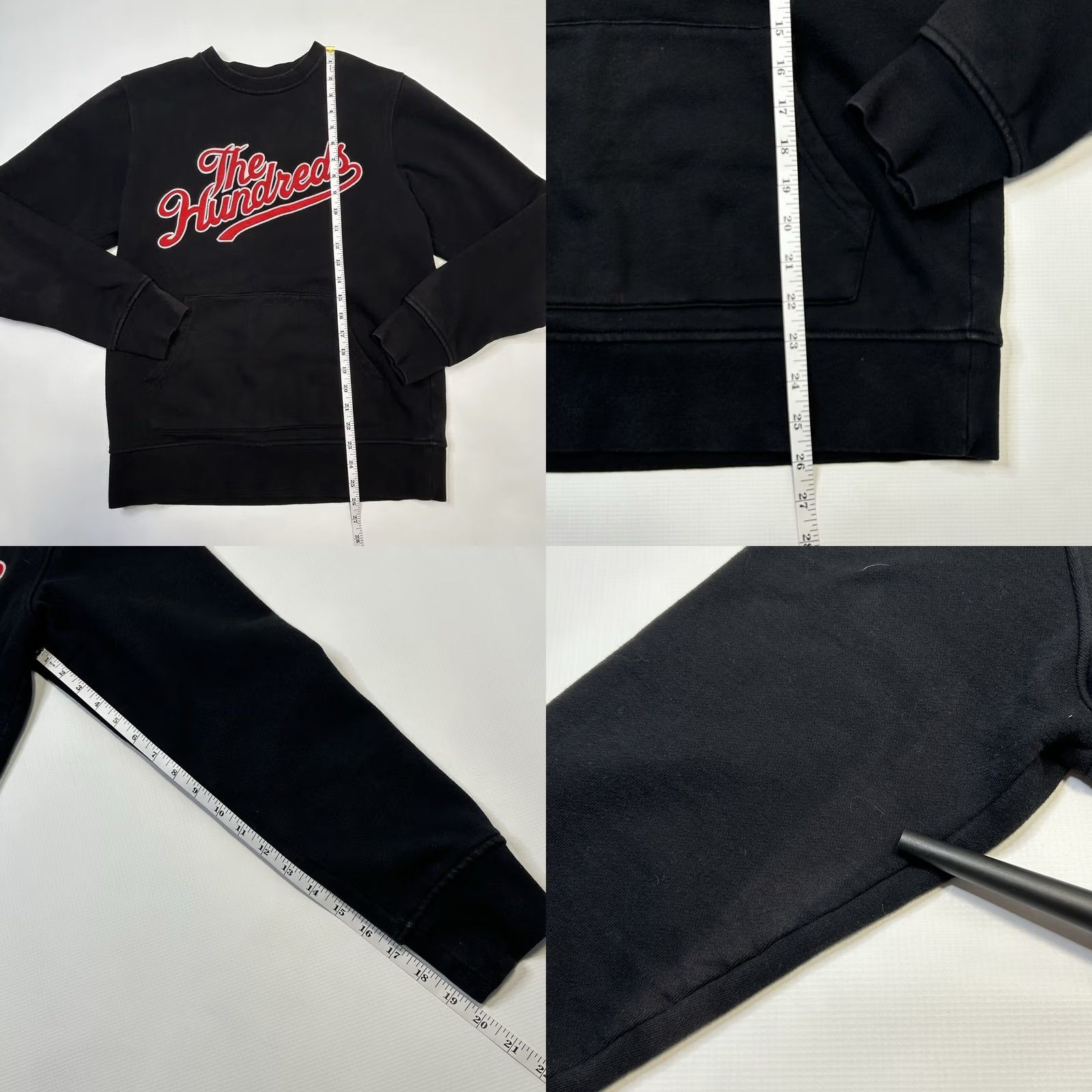 The Hundreds VINTAGE The Hundreds Slant Logo Pullover Sweatshirt Black Red Script Mens Size Small Size US S / EU 44-46 / 1 - 8 Thumbnail