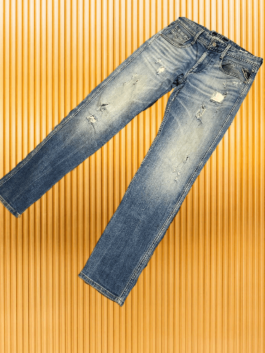 Replay × Vintage Vintage Replay Flared Distressed Jeans Size US 29 - 1 Thumbnail