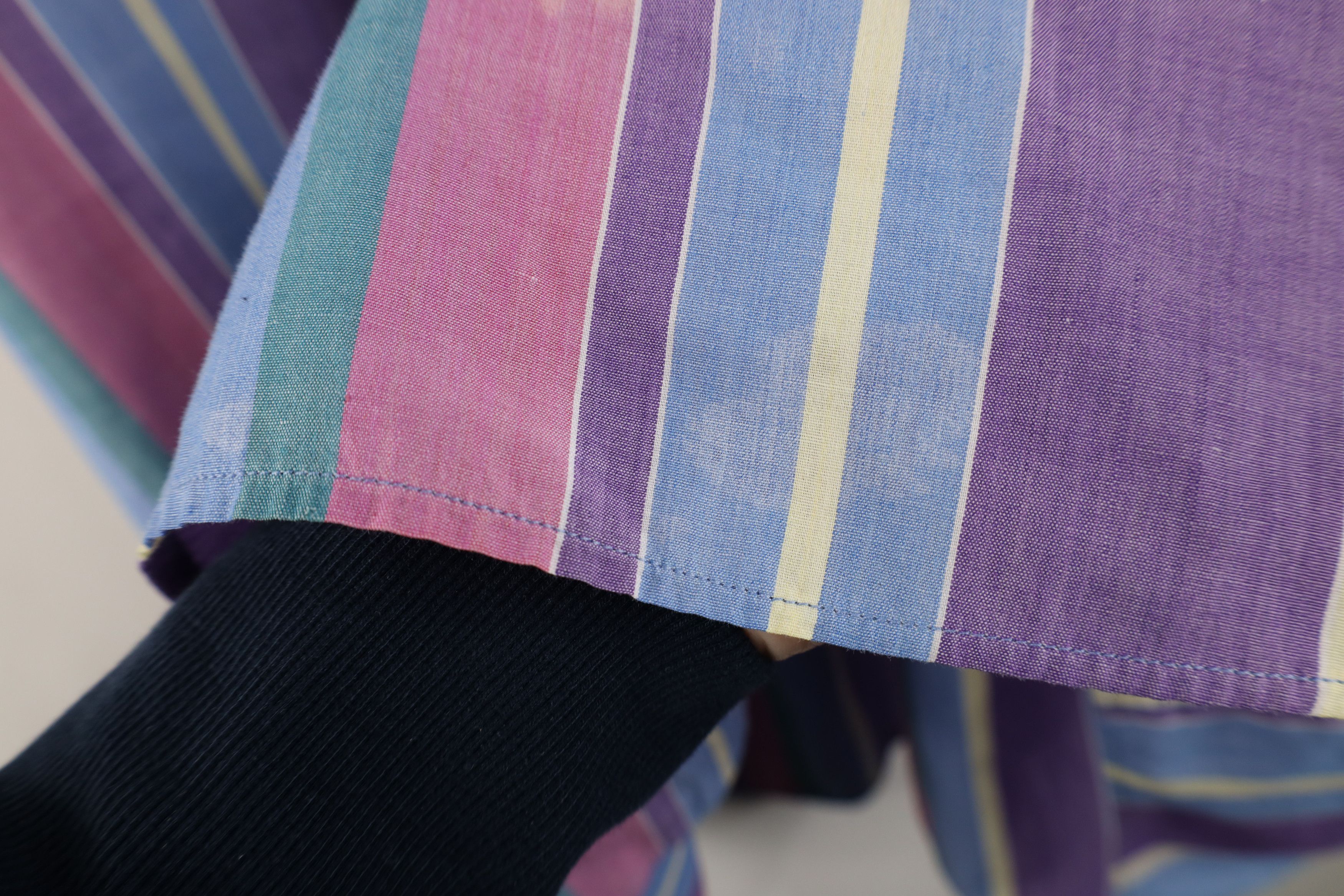 Vintage Vintage 90s Streetwear Rainbow Striped Button Down Shirt Size US XXL / EU 58 / 5 - 5 Thumbnail