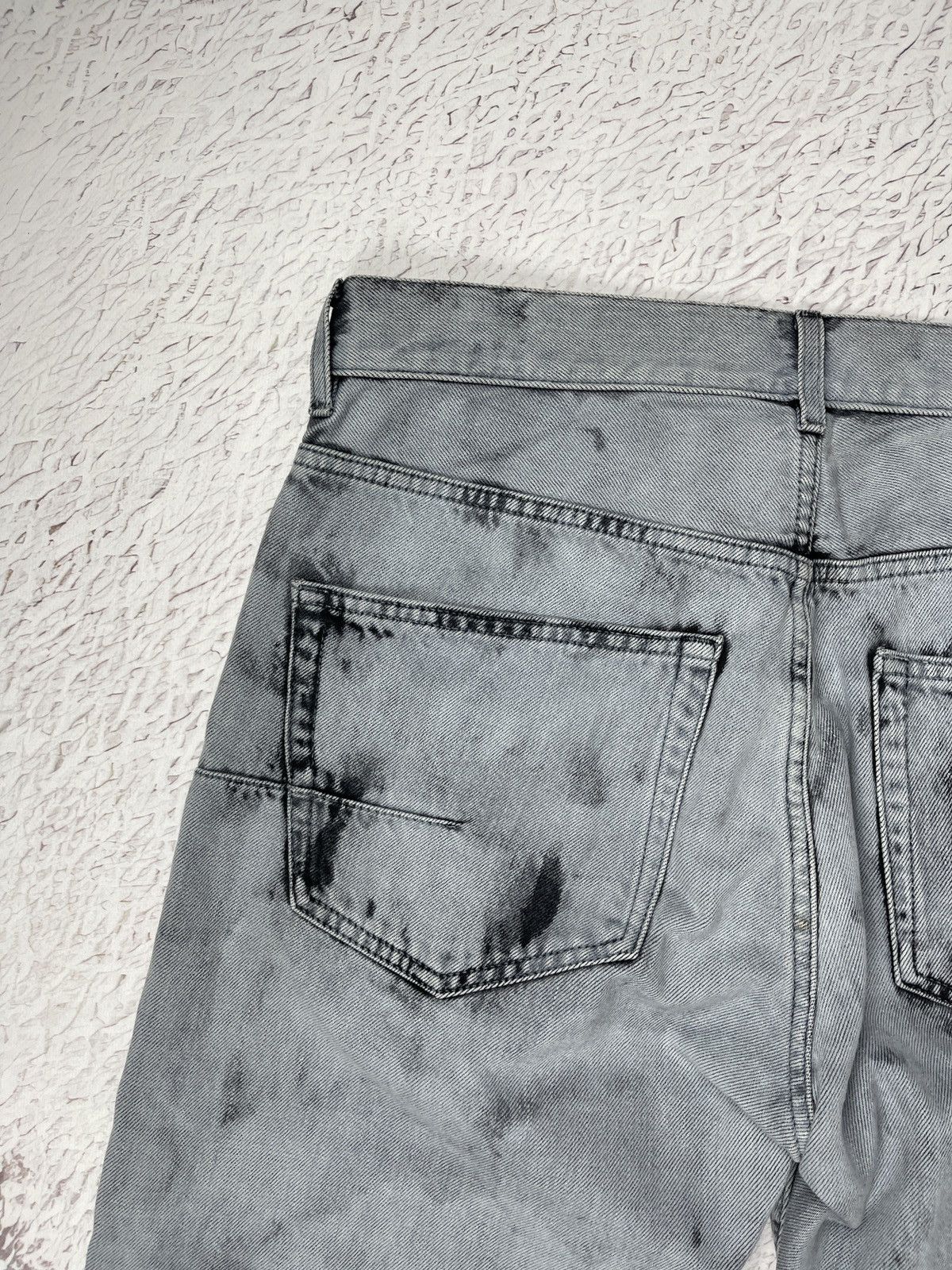 Christian Dior Monsieur Christian Dior 01 Tie Dye Boyfriend Jeans Gray Denim sz US6 Size 28" / US 6 / IT 42 - 22 Thumbnail
