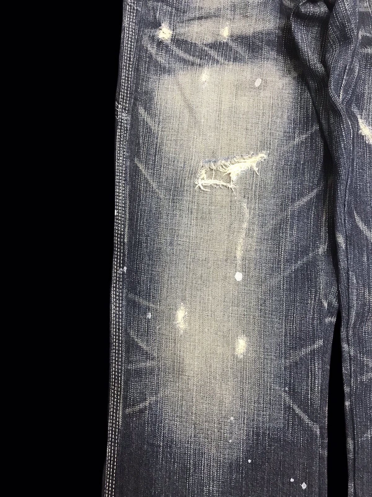 Edwin 💥FLARE💥ARCHIVAL EDWIN PAINT SPLATTER DISTRESSED DENIM F255 Size US 30 / EU 46 - 6 Thumbnail