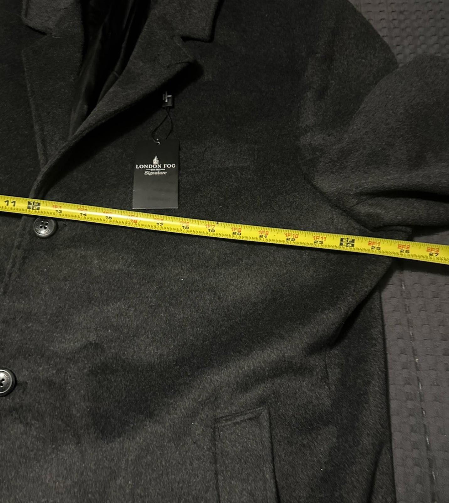 London Fog London Fog Signature Men's Wool Blend Coat Overcoat Size 48L Size US XL / EU 56 / 4 - 6 Thumbnail