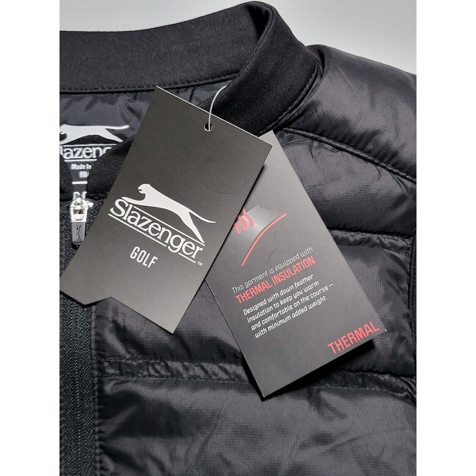 Other NWT SLAZENGER Tech Down Quilted Black Golf Puffer Vest XS Size XS / US 0-2 / IT 36-38 - 8 Thumbnail