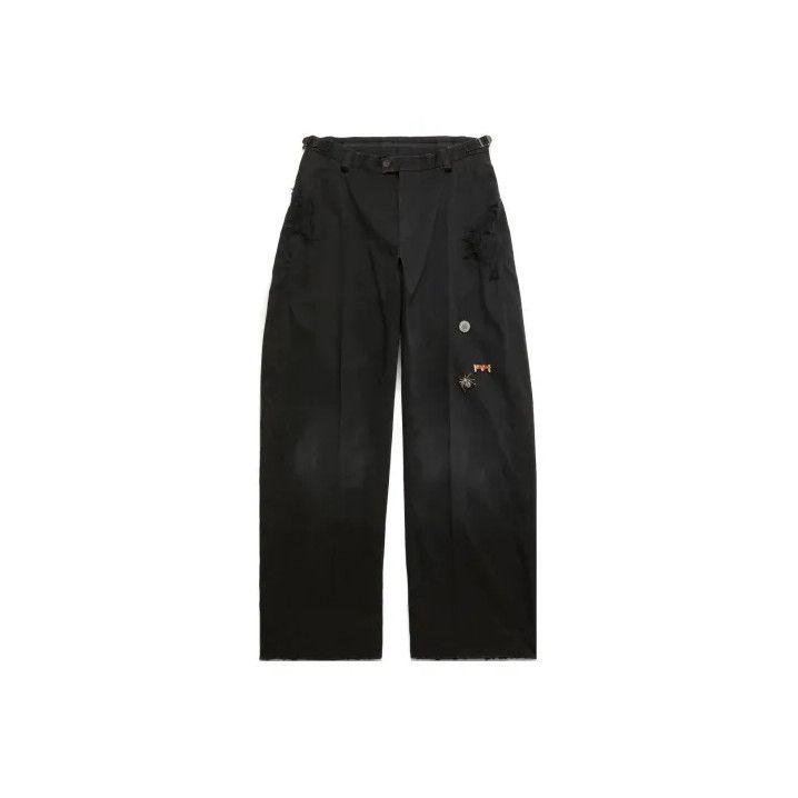 Balenciaga Balenciaga Black Rhinestone Detail Casual Pants Size US 26 / EU 42 - 1 Thumbnail