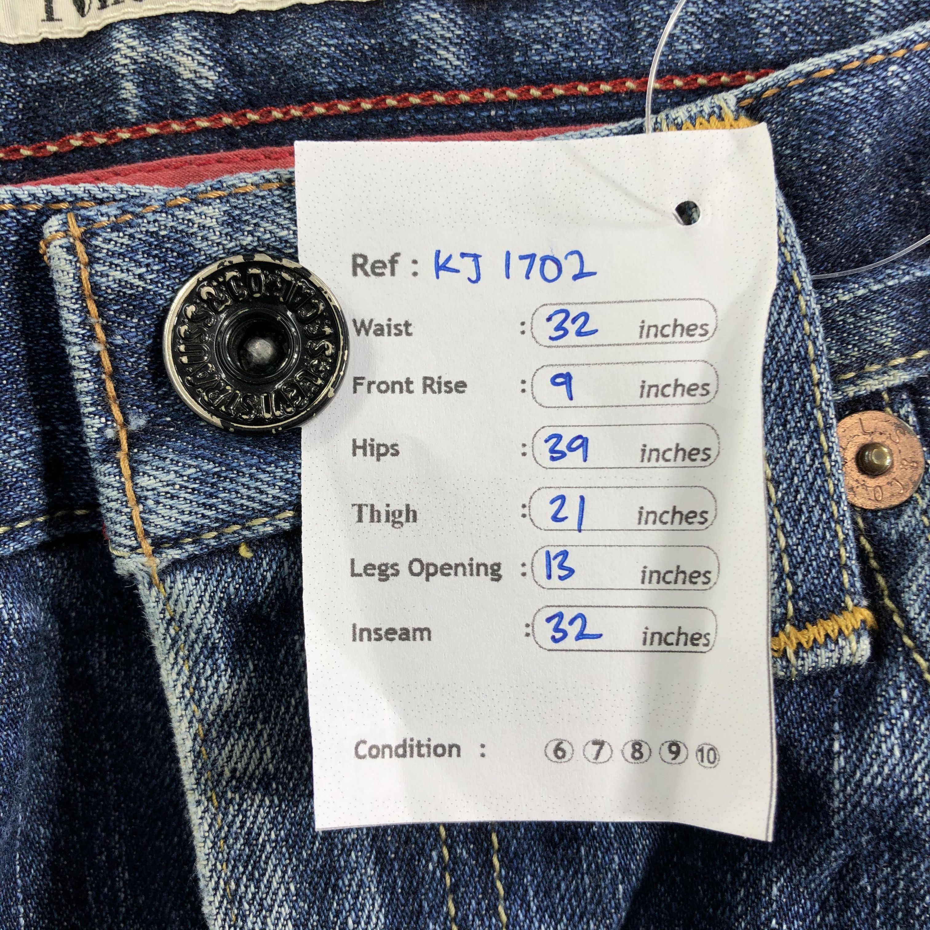 Levi's Vintage Levis 605 Jeans Distress Blue Wash Denim KJ1702 Size US 30 / EU 46 - 14 Thumbnail