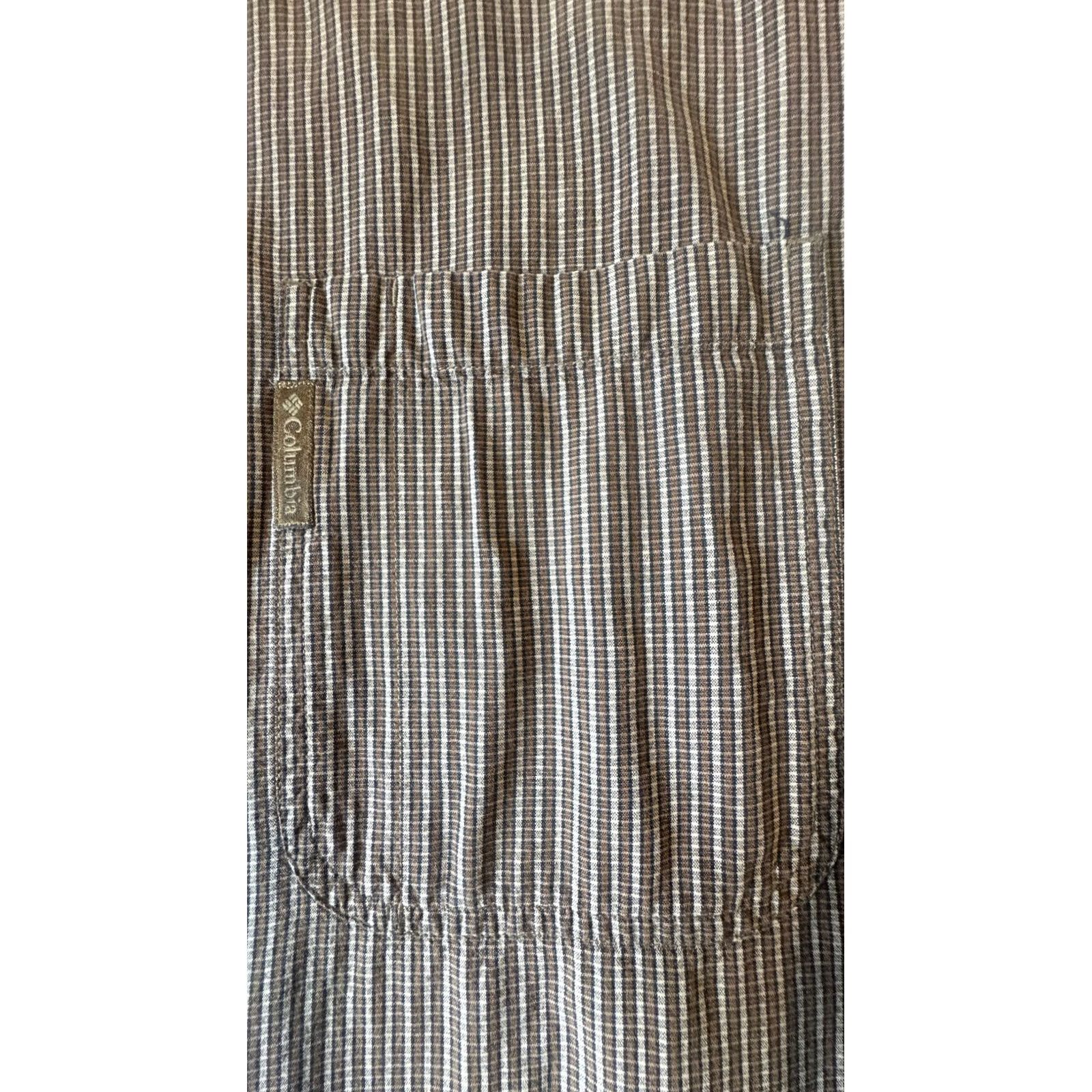 Vintage Columbia Long Sleeve Button-Up Men's XXL Brown Plaid Shirt 100% Cotton Size US XXL / EU 58 / 5 - 3 Thumbnail