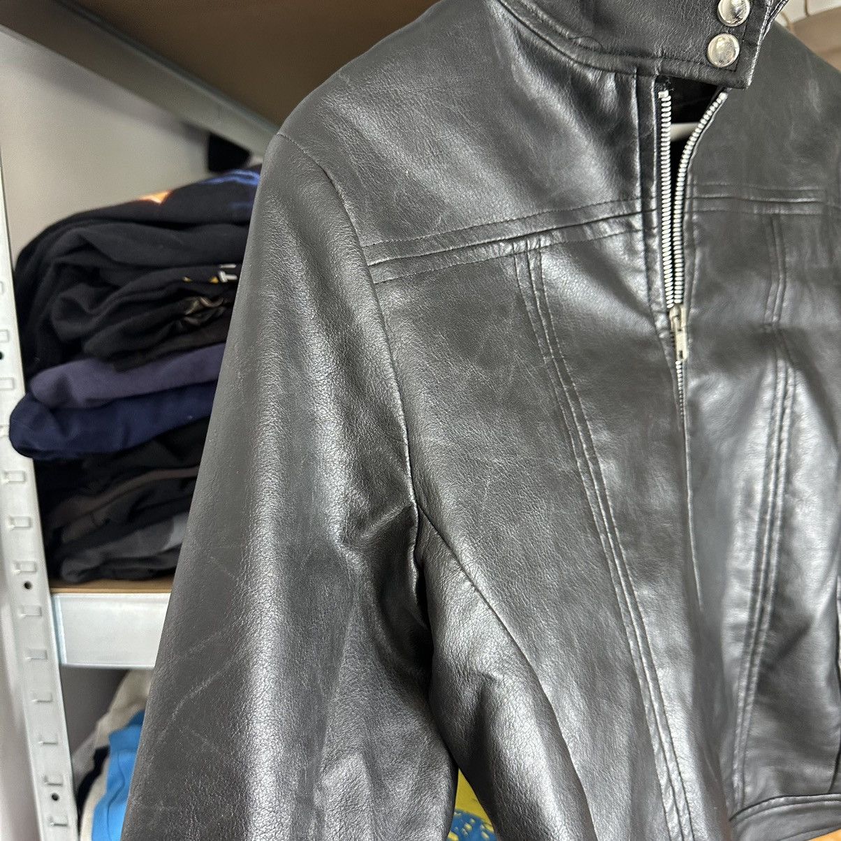 Vintage Leather biker Avant-Garde archive jacket Size M / US 6-8 / IT 42-44 - 7 Thumbnail