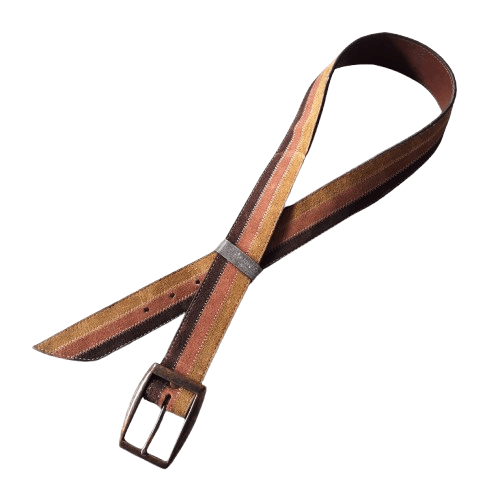 Japanese Brand 🌐 Gap garrison solid brass multicolor suede leather belt Size ONE SIZE - 1 Thumbnail