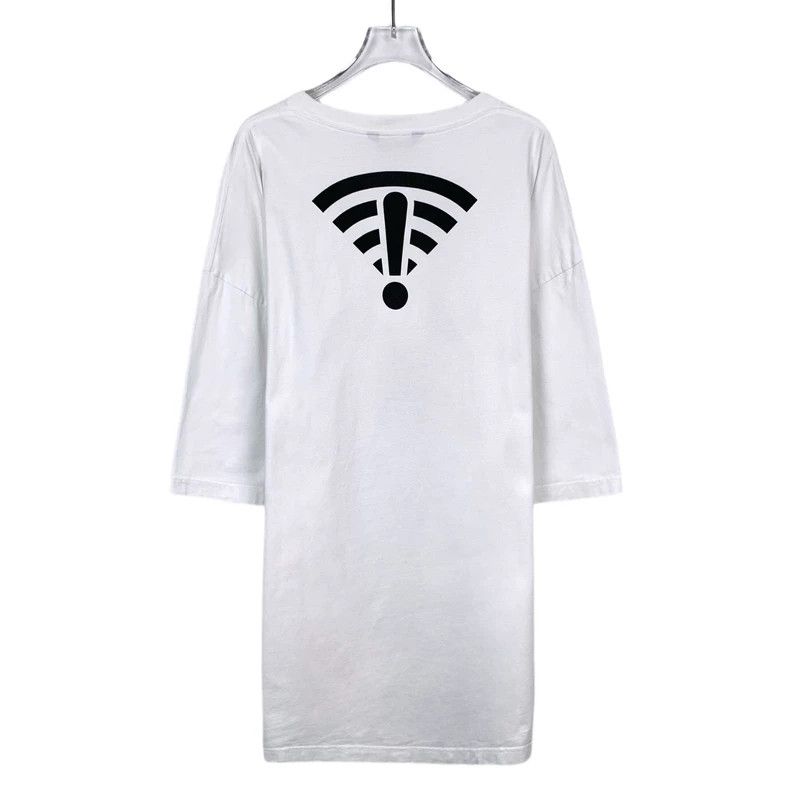 Other Balenciaga White arrow WiFi print cotton crew neck short s Size US M / EU 48-50 / 2 - 2 Thumbnail