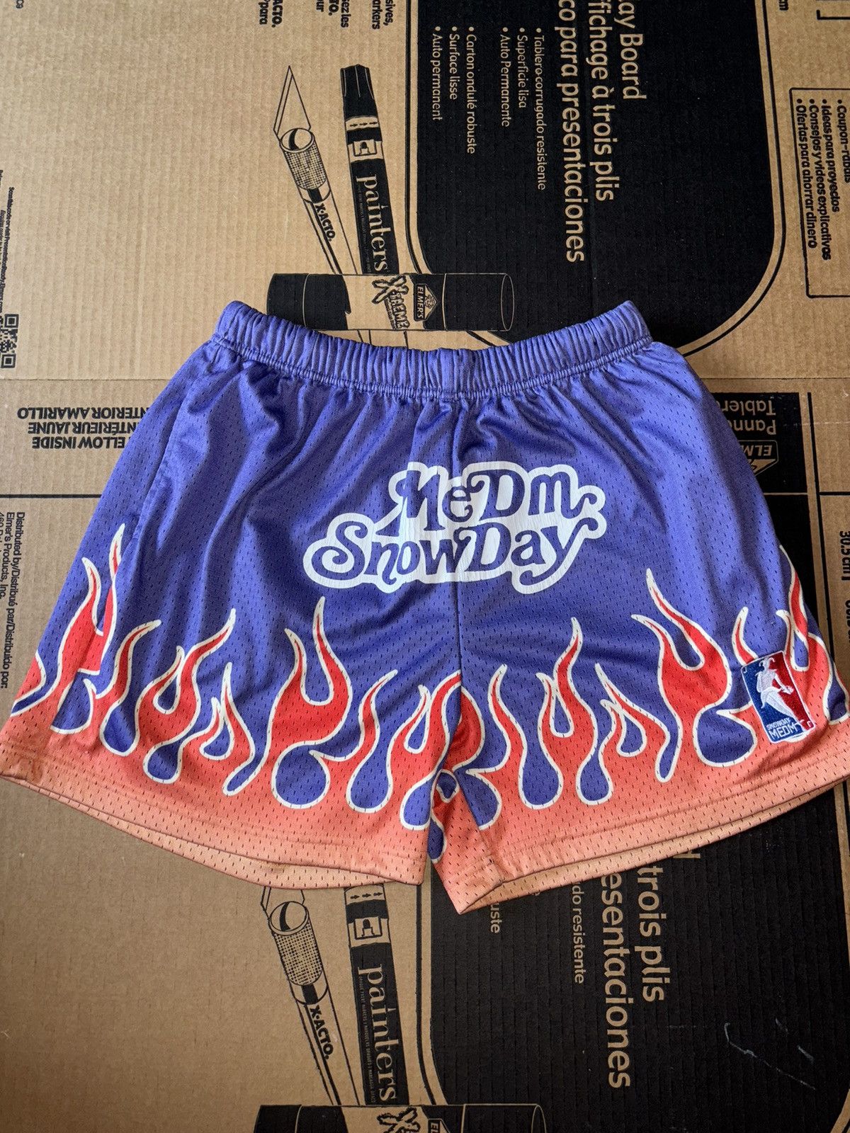 Snowday Snow day MEDM Burning Mesh Shorts Size US 30 / EU 46 - 1 Thumbnail
