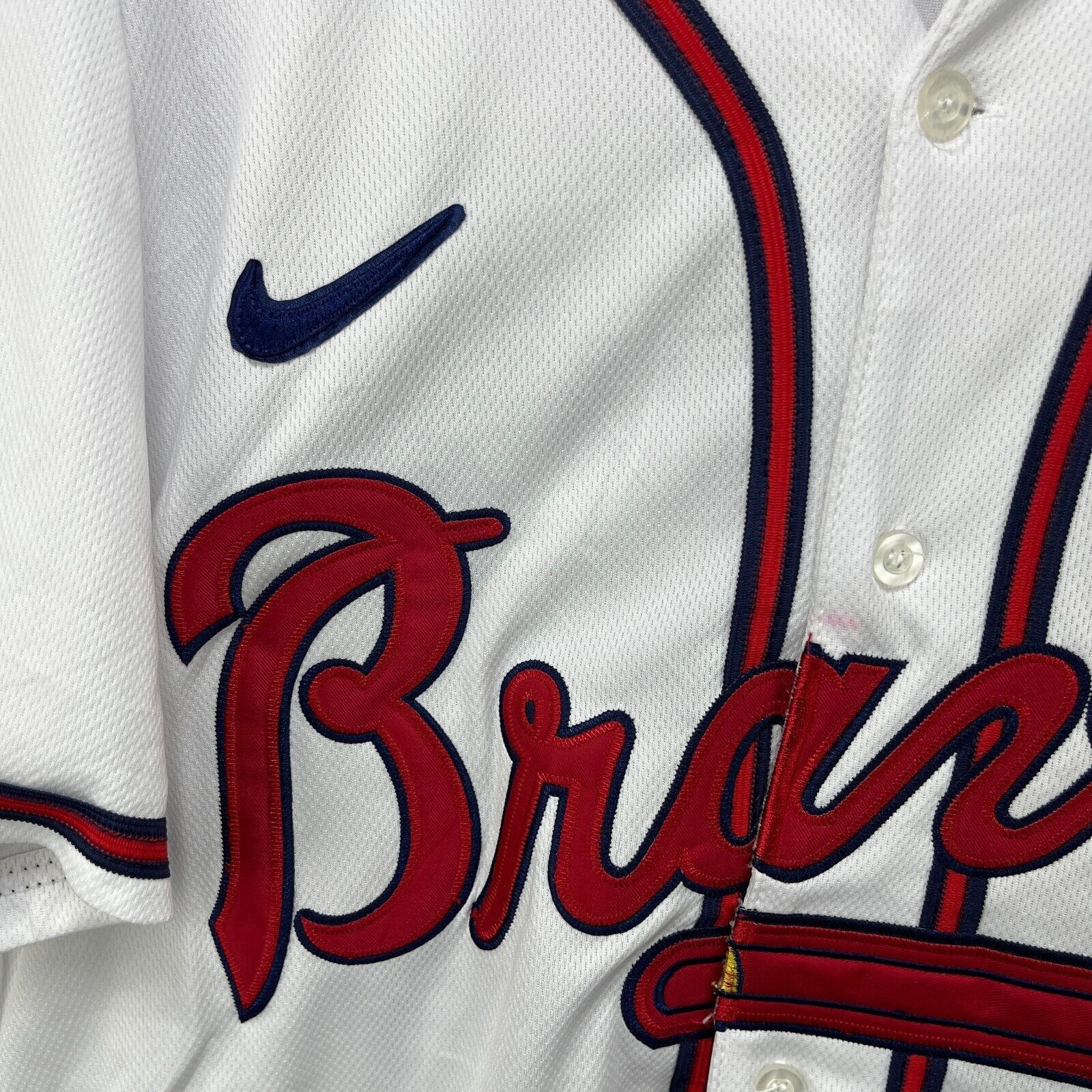 Nike × Vintage Nike Atlanta Braves Acuña Jr Baseball MLB Stitched Medium Size US M / EU 48-50 / 2 - 3 Thumbnail