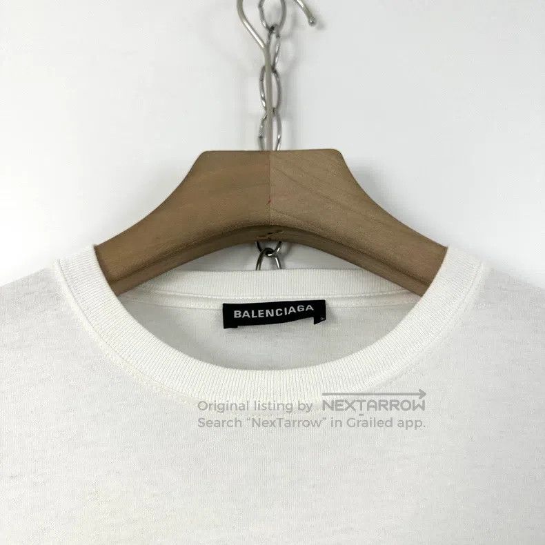 Balenciaga Balenciaga Men's Classic Lock Logo Printed T-Shirt Size US XS / EU 42 / 0 - 4 Thumbnail