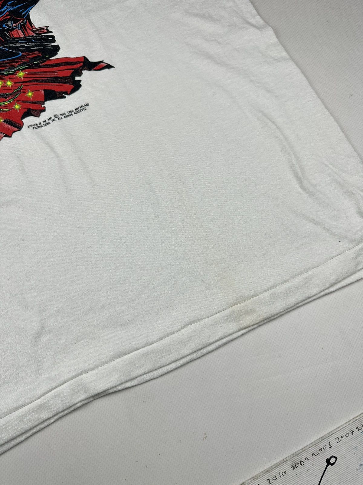 Vintage Vintage 1993 Todd McFarlane Best Spawn Promo T-shirt Size US XL / EU 56 / 4 - 9 Thumbnail