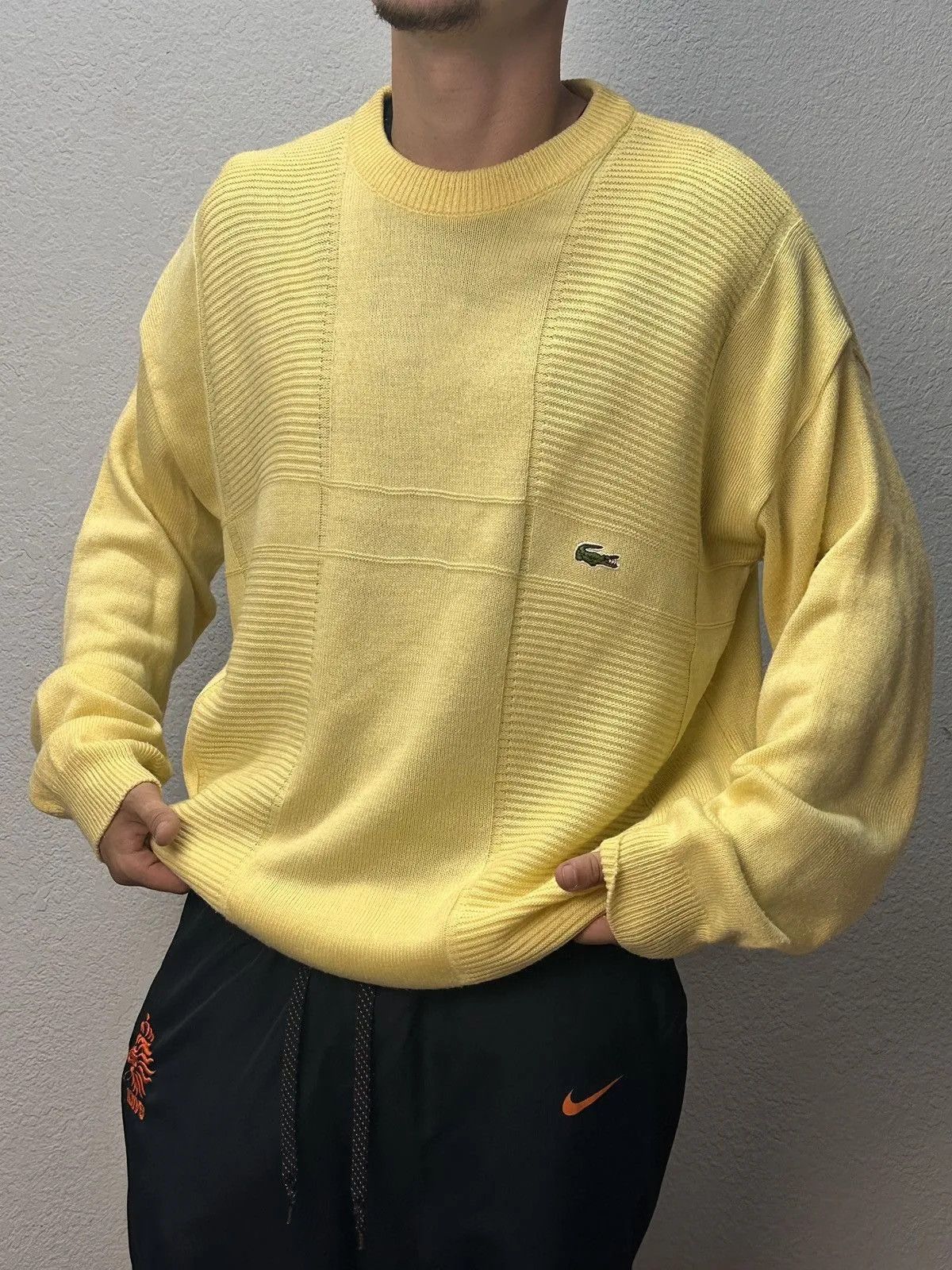 Lacoste Vintage Sweater Lacoste Knit Hand XL 90s Ralph Japanese Y2K Size US L / EU 52-54 / 3 - 12 Thumbnail