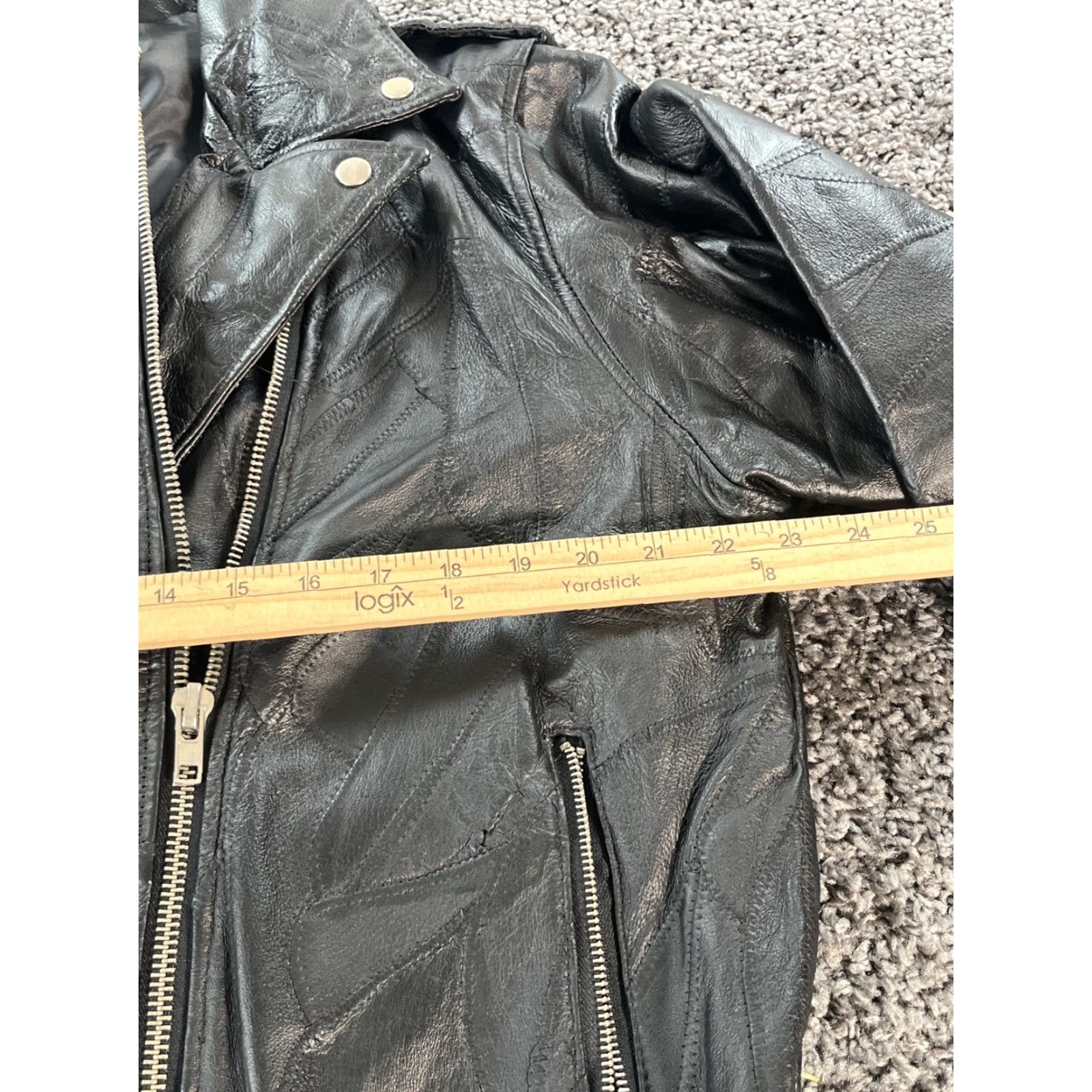 Vintage VINTAGE 1980s Flight Path Black Leather Motorcycle Jacket Size Large Size US L / EU 52-54 / 3 - 3 Thumbnail