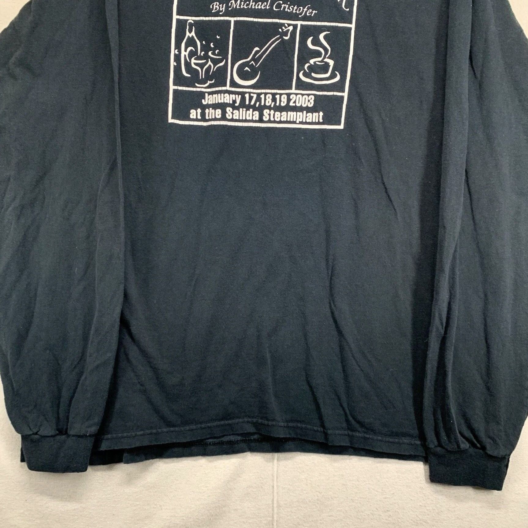 Anvil VINTAGE Anvil The Shadow Box Graphic Tee Long Sleeve Black XL Theater Mens Size US XL / EU 56 / 4 - 7 Thumbnail