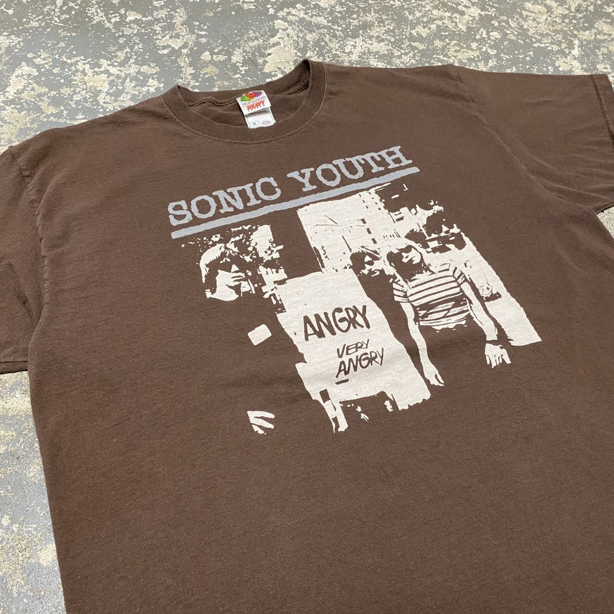 Band Tees × Vintage Vintage Sonic Youth Angry Brown Band Concert Tshirt Size US XL / EU 56 / 4 - 10 Thumbnail