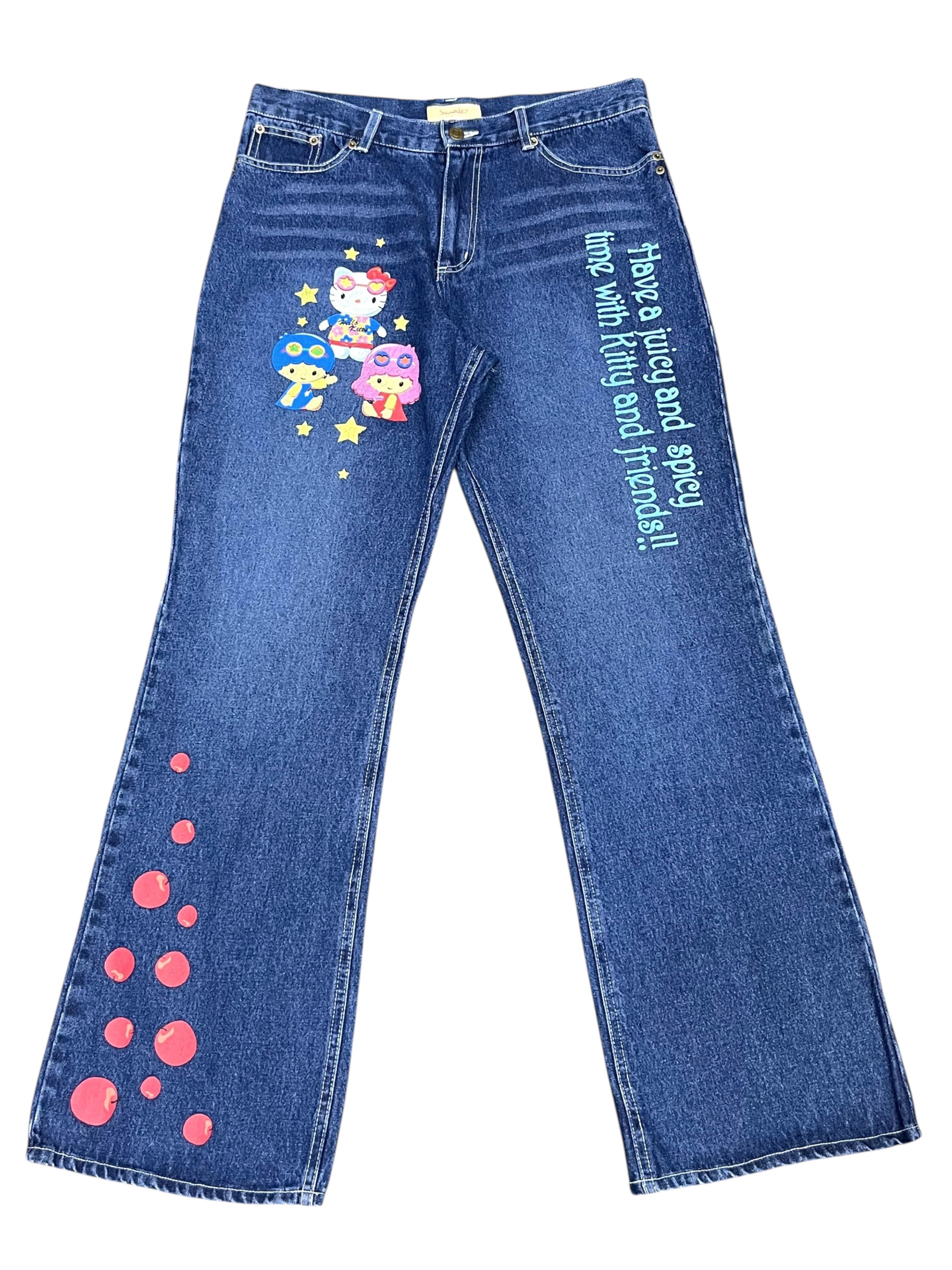 Cartoon Network Vintage Sanrio Hello Kitty & Friends Jeans Japan Only Rare Size US 31 - 1 Thumbnail