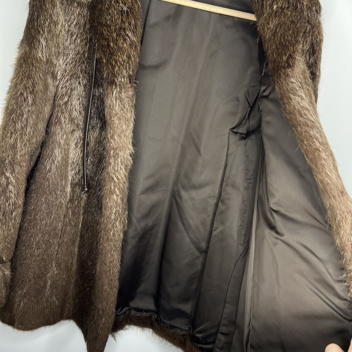 Vintage 90s Vintage Real Rabbit Fur Coat Jacket Heavy Opium Punk Y2K Size M / US 6-8 / IT 42-44 - 11 Thumbnail