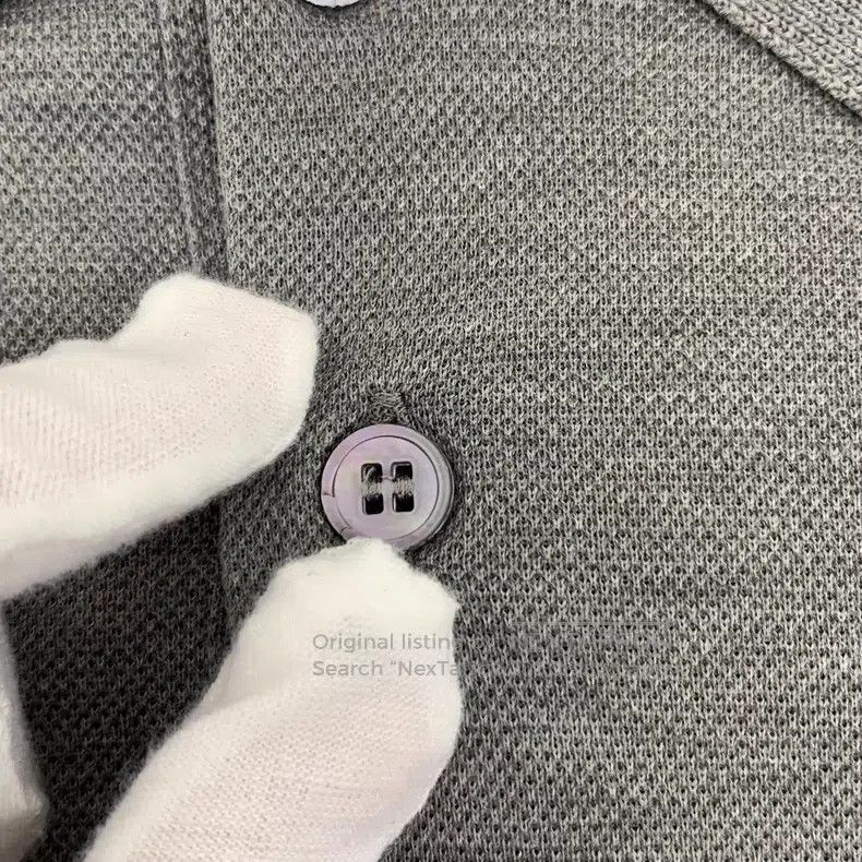 Louis Vuitton Louis Vuitton Grey logo embroidered cotton polo neck short Size US M / EU 48-50 / 2 - 9 Thumbnail