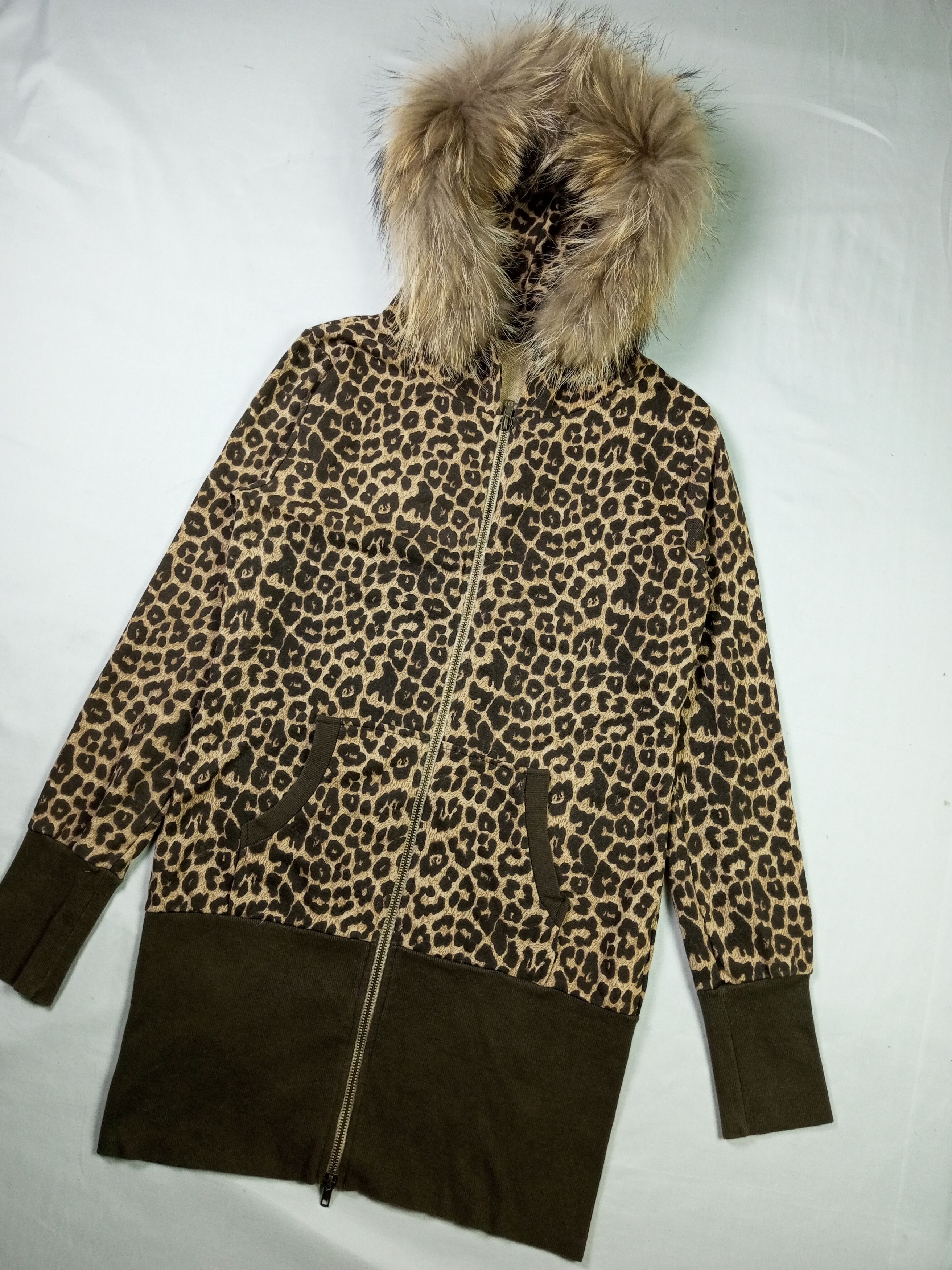 If Six Was Nine × Japanese Brand × Le Grande Bleu (L.G.B.) Japanese Brand Leopard Fur Hoodie Joky Gal Size US L / EU 52-54 / 3 - 2 Thumbnail