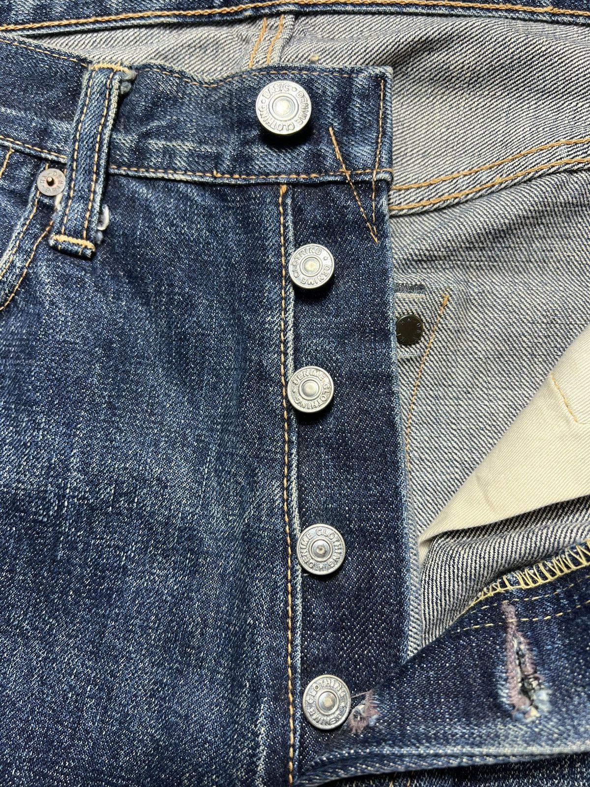 Denime 2000s Denime Washed Selvedge Denim Pants Size US 29 - 6 Thumbnail