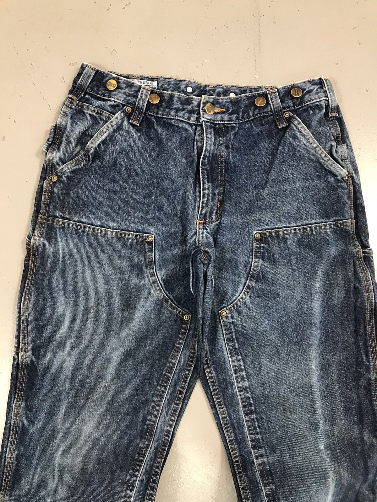 Carhartt × Vintage Vintage Carhartt B73 DST double knee denim Size US 34 / EU 50 - 4 Thumbnail