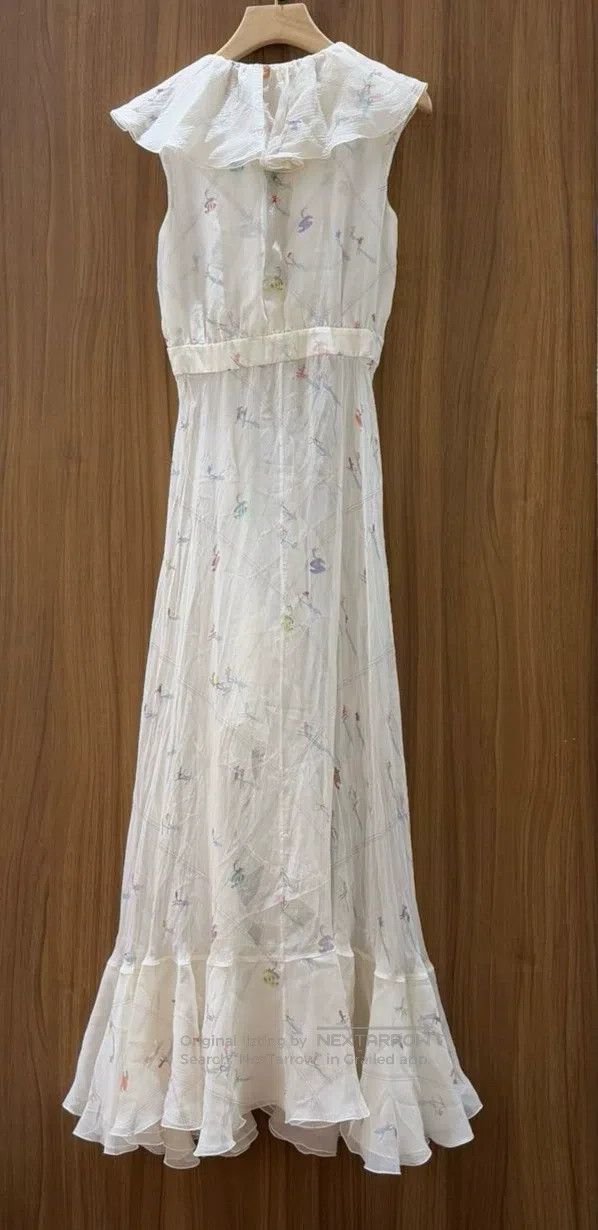 Chanel Chanel Farewell to Lafayet's silk print dress Size XS / US 0-2 / IT 36-38 - 2 Thumbnail