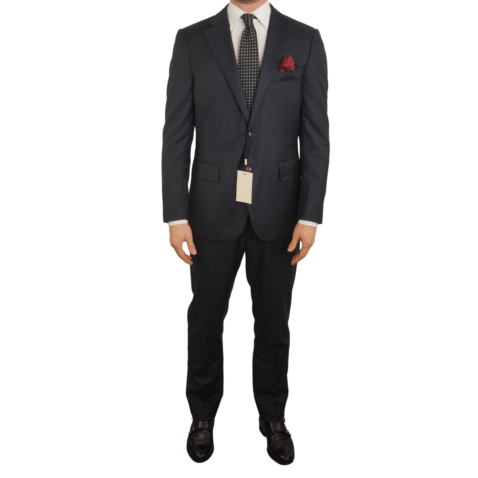 image of Men Suitsupply Suit Lazio Wool Vitale Barberis Eu44 Us34 in Navy Blue (Size 34R)